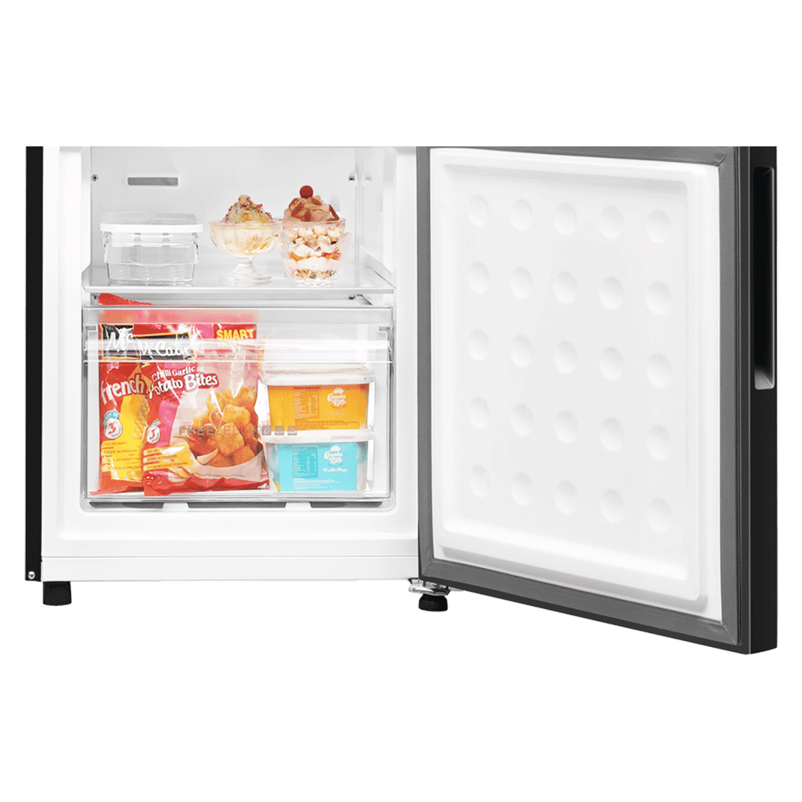 Haier 237 Litres 3 Star Frost Free Double Door Bottom Mount Convertible Refrigerator with Twin Inverter Technology (HEB243GBP, Black)_8