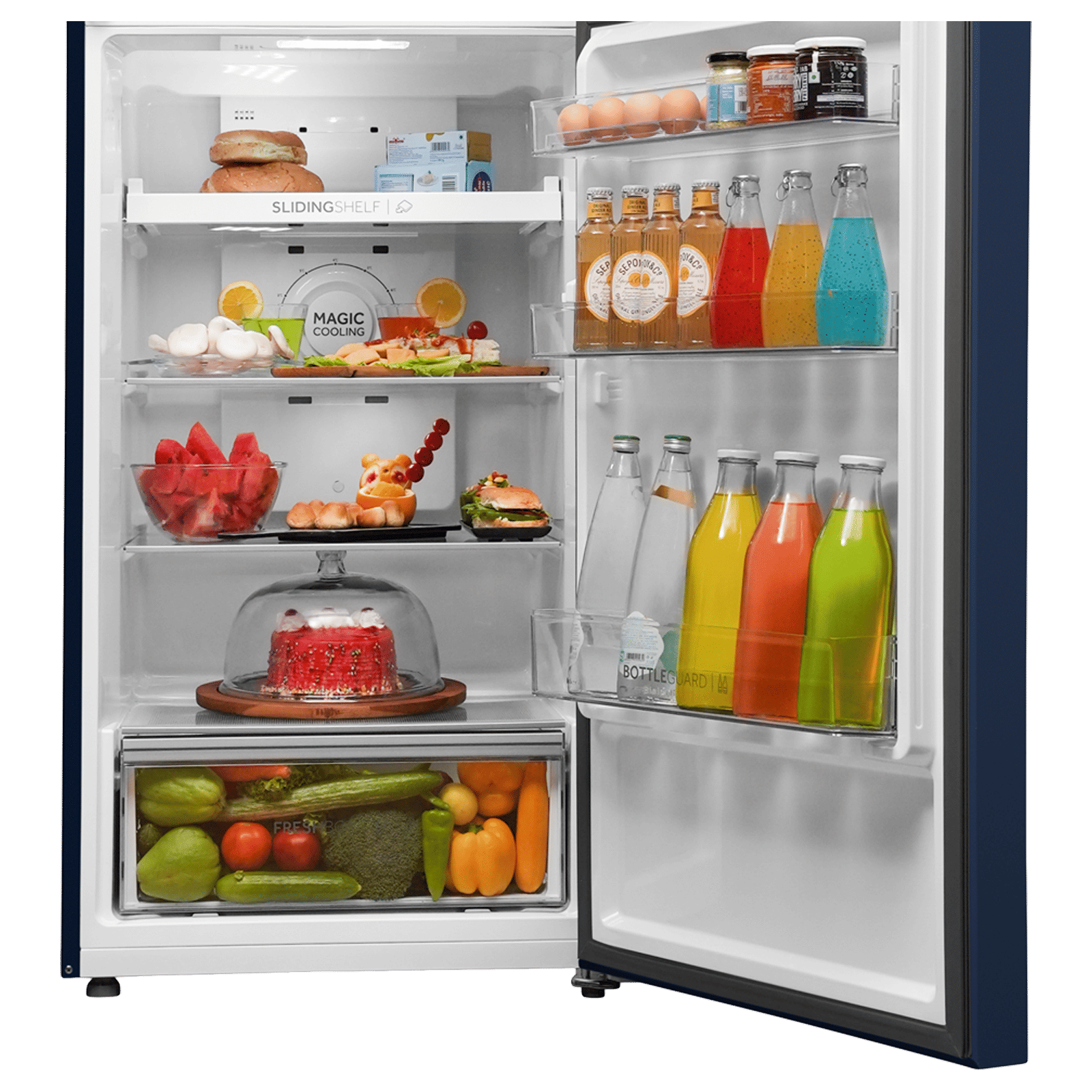 Haier 328 Litres 3 Star Frost Free Double Door Convertible Refrigerator with Twin Inverter Technology (HEF333BGIP, Green Inox) Haier 328 Litres 3 Star Frost Free Double Door Convertible Refrigerator with Twin Inverter Technology (HEF333BGIP, Green Inox)_5