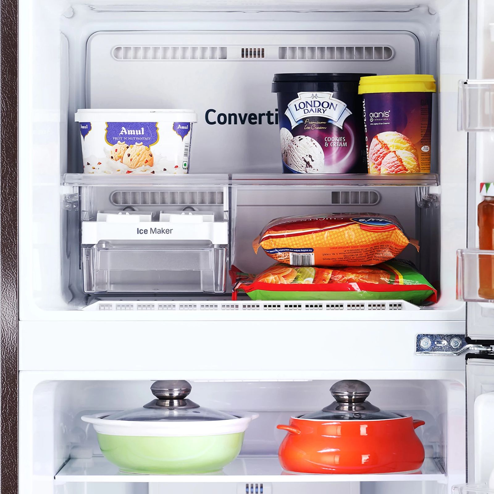 LG 242 Litres 2 Star Frost Free Double Door Refrigerator with Anti Bacterial Gasket (GLN292BSEY, Scarlet Euphoria) LG 242 Litres 2 Star Frost Free Double Door Refrigerator with Anti Bacterial Gasket (GLN292BSEY, Scarlet Euphoria)_12