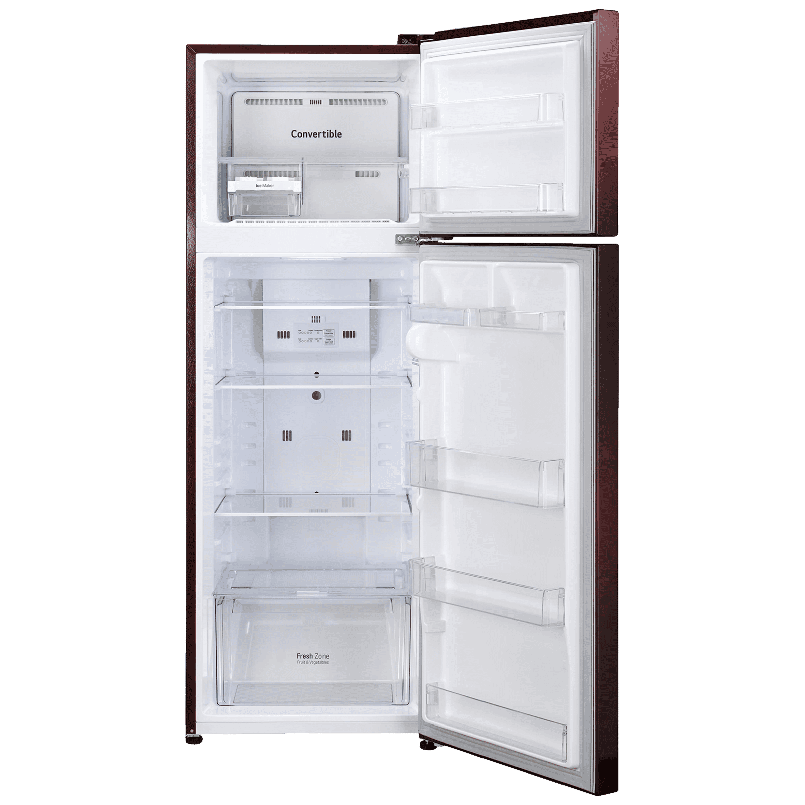 LG 242 Litres 2 Star Frost Free Double Door Refrigerator with Anti Bacterial Gasket (GLN292BSEY, Scarlet Euphoria) LG 242 Litres 2 Star Frost Free Double Door Refrigerator with Anti Bacterial Gasket (GLN292BSEY, Scarlet Euphoria)_6