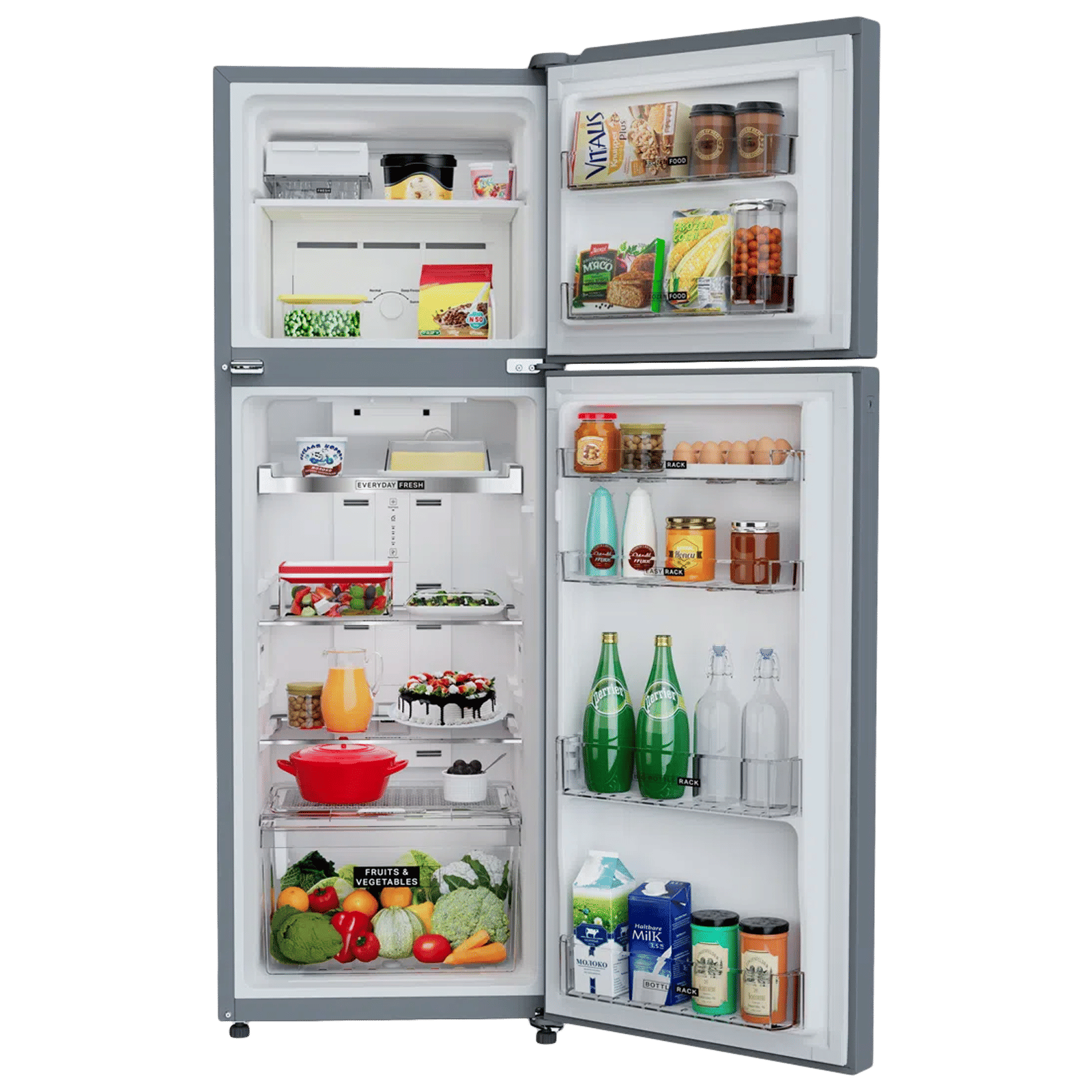 Whirlpool Intellifresh 235 Litres 2 Star Frost Free Double Door Refrigerator with IntelliSense Inverter Technology (21982, Athena Steel) Whirlpool Intellifresh 235 Litres 2 Star Frost Free Double Door Refrigerator with IntelliSense Inverter Technology (21982, Athena Steel)_5