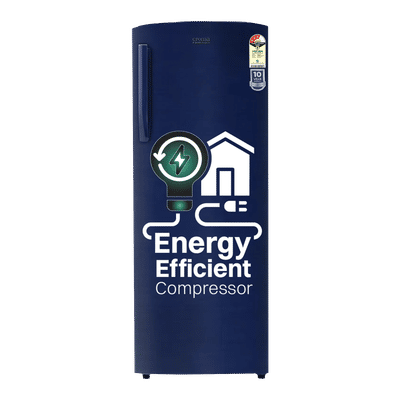 Croma 251 Litres 3 Star Direct Cool Single Door Refrigerator with Anti Fungal Gasket (CRLR251DIE302704, Blue)