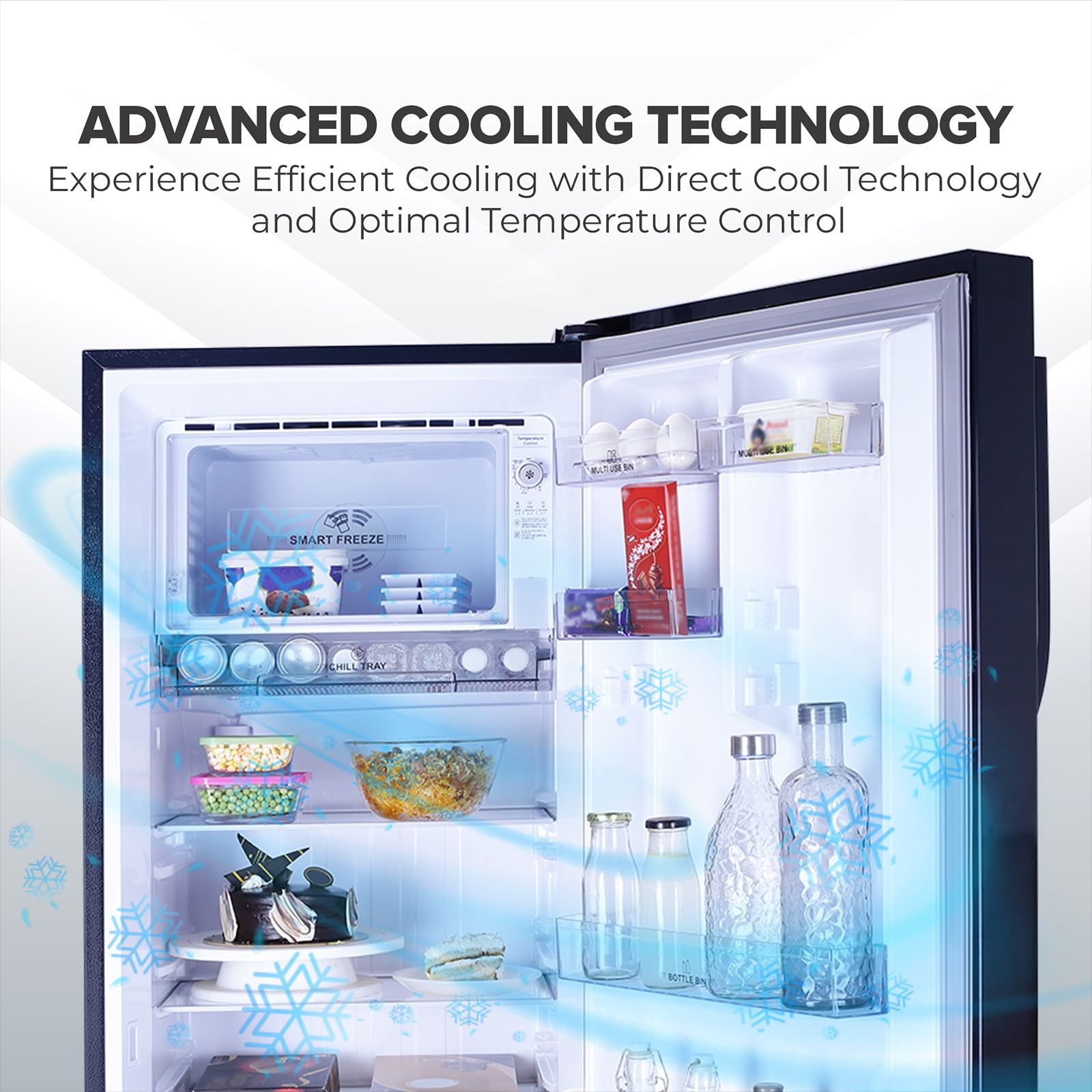 Croma 251 Litres 3 Star Direct Cool Single Door Refrigerator with Anti Fungal Gasket (CRLR251DIE302704, Blue)_7