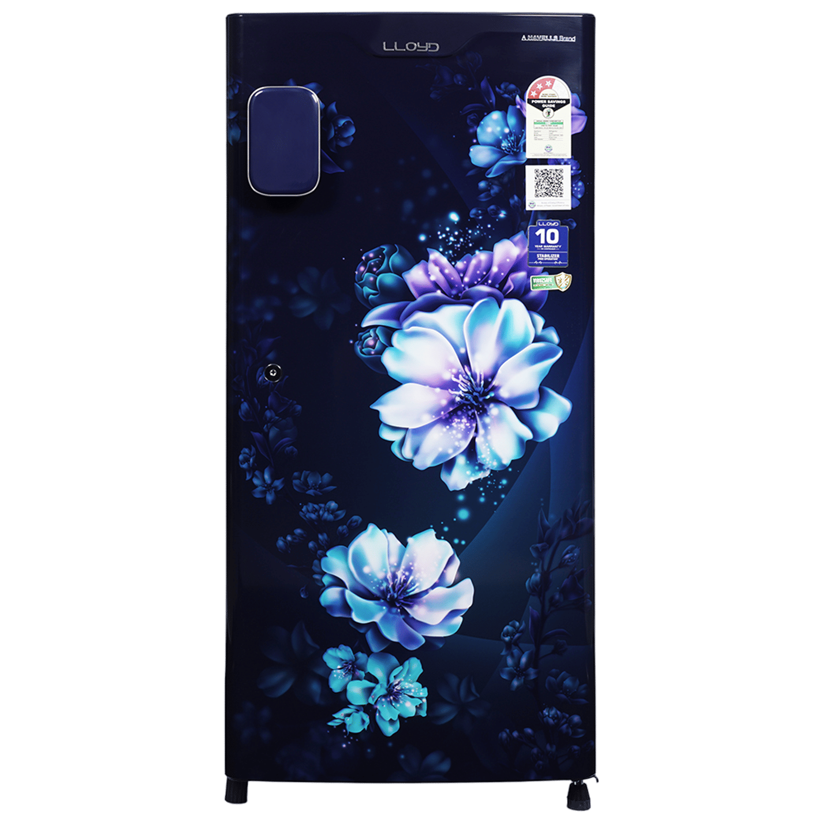 LLOYD 188 Litres 3 Star Direct Cool Single Door Refrigerator with Bactsheild Technology (GLDC203SCBT4JC, Cherry Blossom Blue) LLOYD 188 Litres 3 Star Direct Cool Single Door Refrigerator with Bactsheild Technology (GLDC203SCBT4JC, Cherry Blossom Blue)_1