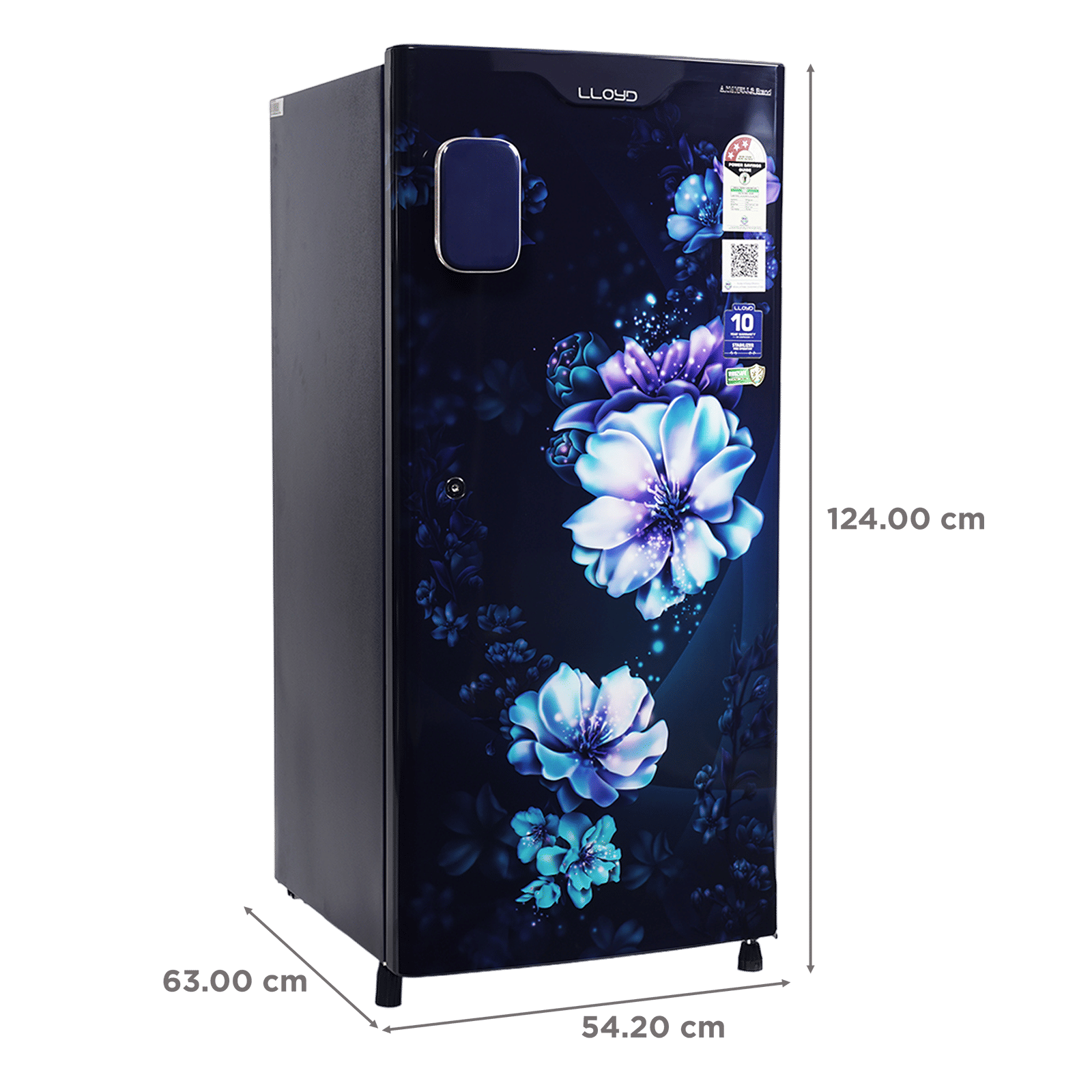 LLOYD 188 Litres 3 Star Direct Cool Single Door Refrigerator with Bactsheild Technology (GLDC203SCBT4JC, Cherry Blossom Blue) LLOYD 188 Litres 3 Star Direct Cool Single Door Refrigerator with Bactsheild Technology (GLDC203SCBT4JC, Cherry Blossom Blue)_3