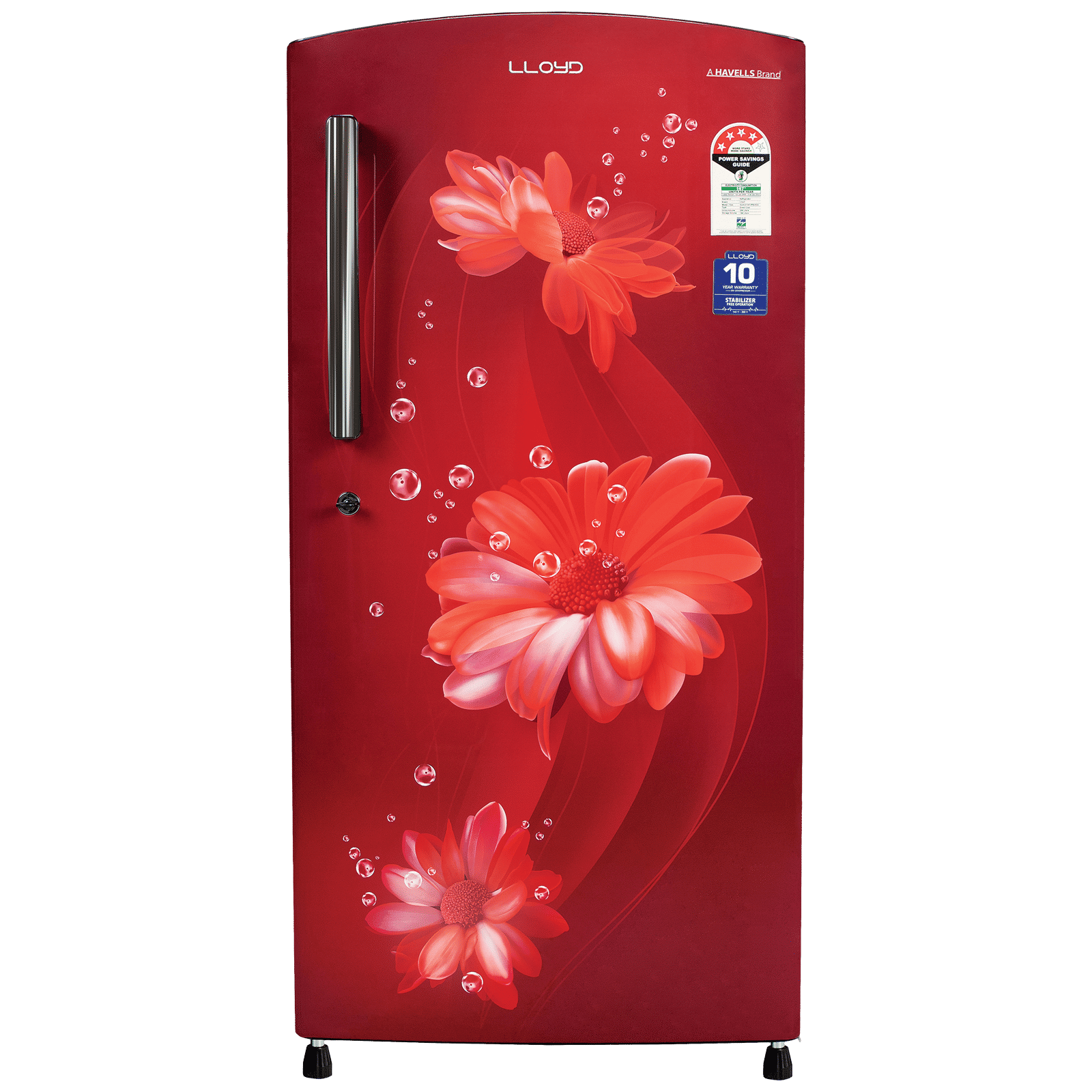 LLOYD 216 Litres 4 Star Direct Cool Single Door Refrigerator with Stabilizer Free Operation (GLDF244SDWT2LC, Daisy Wine) LLOYD 216 Litres 4 Star Direct Cool Single Door Refrigerator with Stabilizer Free Operation (GLDF244SDWT2LC, Daisy Wine)_1