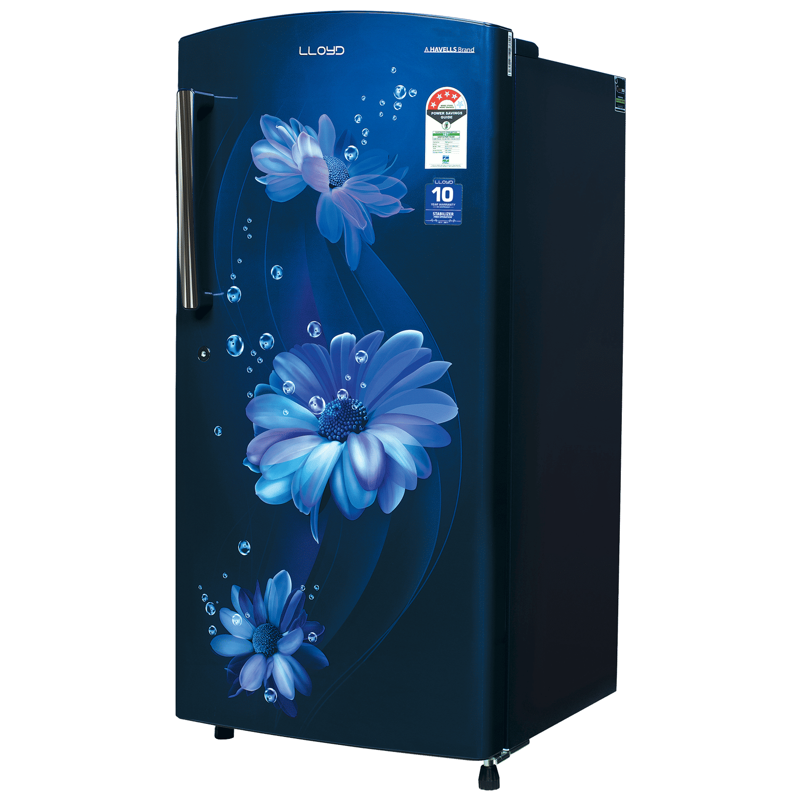 LLOYD 216 Litres 4 Star Direct Cool Single Door Refrigerator with Stabilizer Free Operation (GLDF244ST2LC, Daisy Blue) LLOYD 216 Litres 4 Star Direct Cool Single Door Refrigerator with Stabilizer Free Operation (GLDF244ST2LC, Daisy Blue)_4