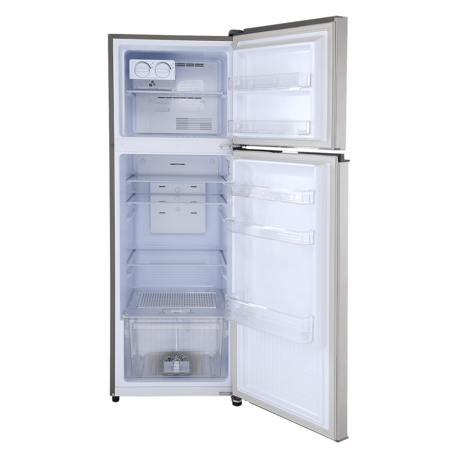 LLOYD 260 Litres 2 Star Frost Free Double Door Refrigerator with Ten Vent Technology (GLFF292AMST1GC, Metallic Silver) LLOYD 260 Litres 2 Star Frost Free Double Door Refrigerator with Ten Vent Technology (GLFF292AMST1GC, Metallic Silver)_5