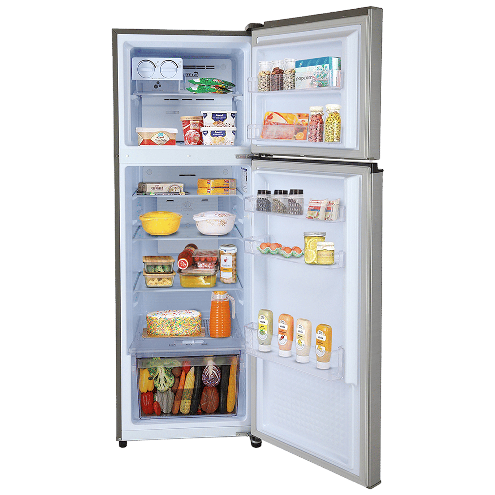 LLOYD 260 Litres 2 Star Frost Free Double Door Refrigerator with Bactsheild Technology (GLFF272AT1GC, Metallic Silver)_5