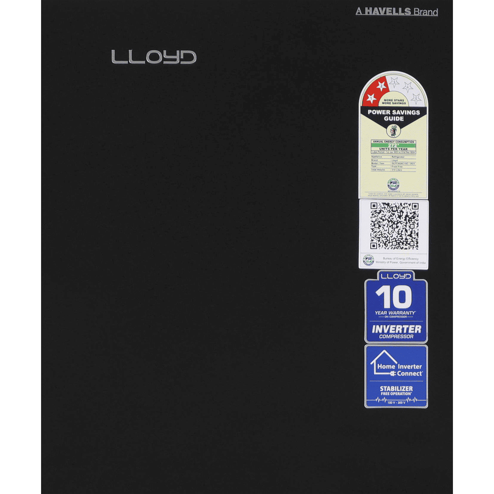 LLOYD 310 Litres 2 Star Frost Free Double Door Convertible Refrigerator with Bactsheild Technology (GLFF342AMBC1GC, Metallic Black) LLOYD 310 Litres 2 Star Frost Free Double Door Convertible Refrigerator with Bactsheild Technology (GLFF342AMBC1GC, Metallic Black)_11