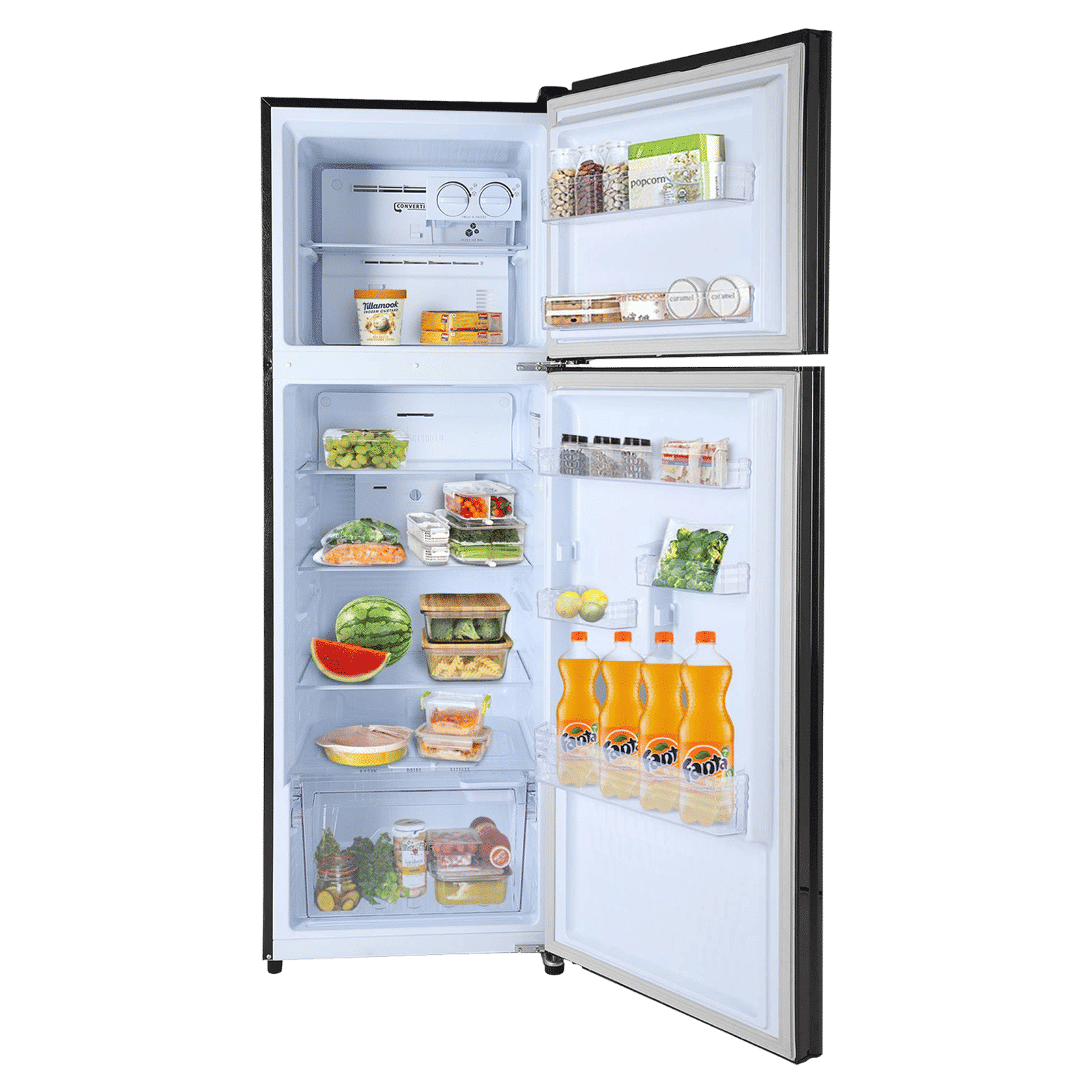 LLOYD 310 Litres 2 Star Frost Free Double Door Convertible Refrigerator with Bactsheild Technology (GLFF342AMBC1GC, Metallic Black) LLOYD 310 Litres 2 Star Frost Free Double Door Convertible Refrigerator with Bactsheild Technology (GLFF342AMBC1GC, Metallic Black)_4