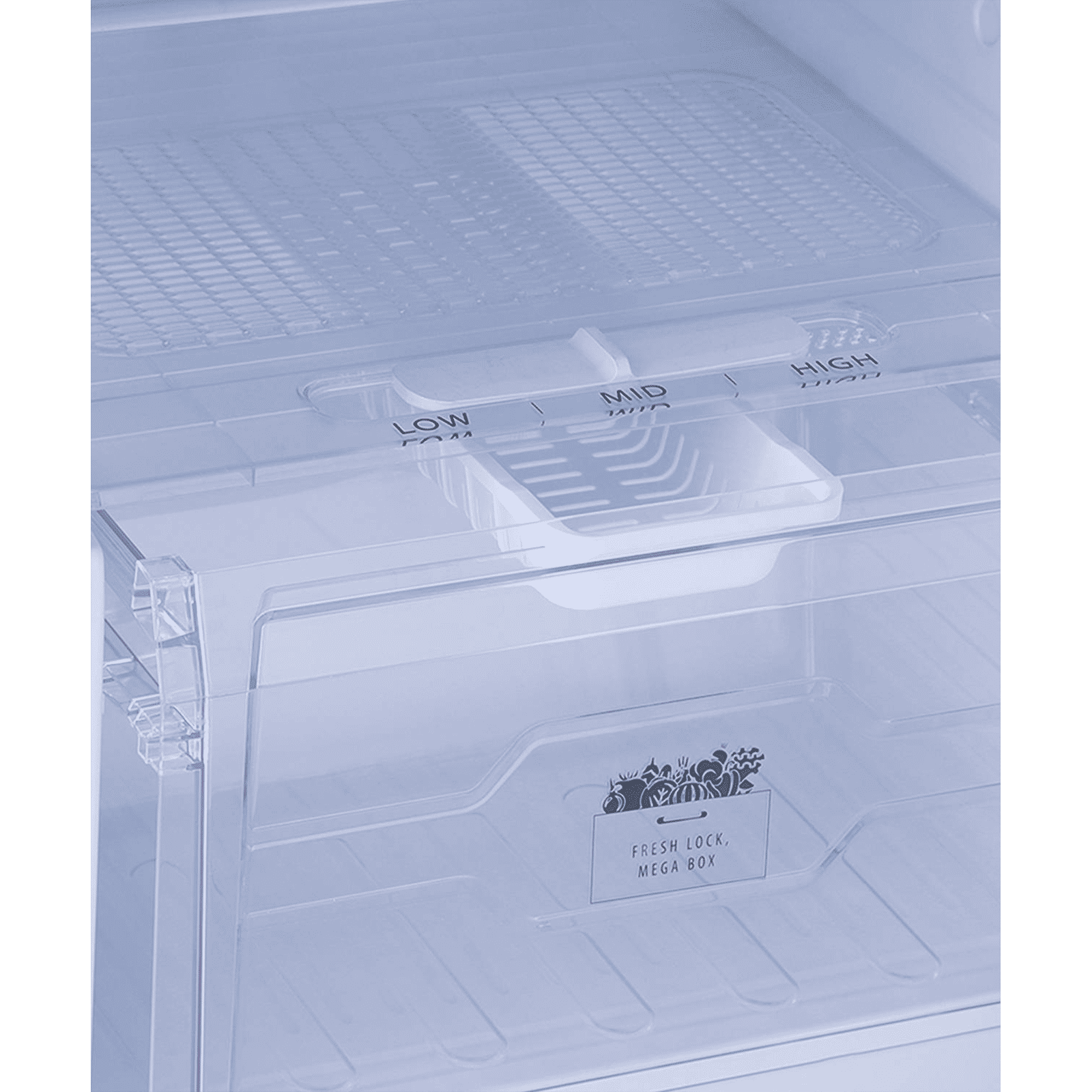 LLOYD 280 Litres 2 Star Frost Free Double Door Refrigerator with Ten Vent Technology (GLFF312AGST1GC, Graphite Steel)_13