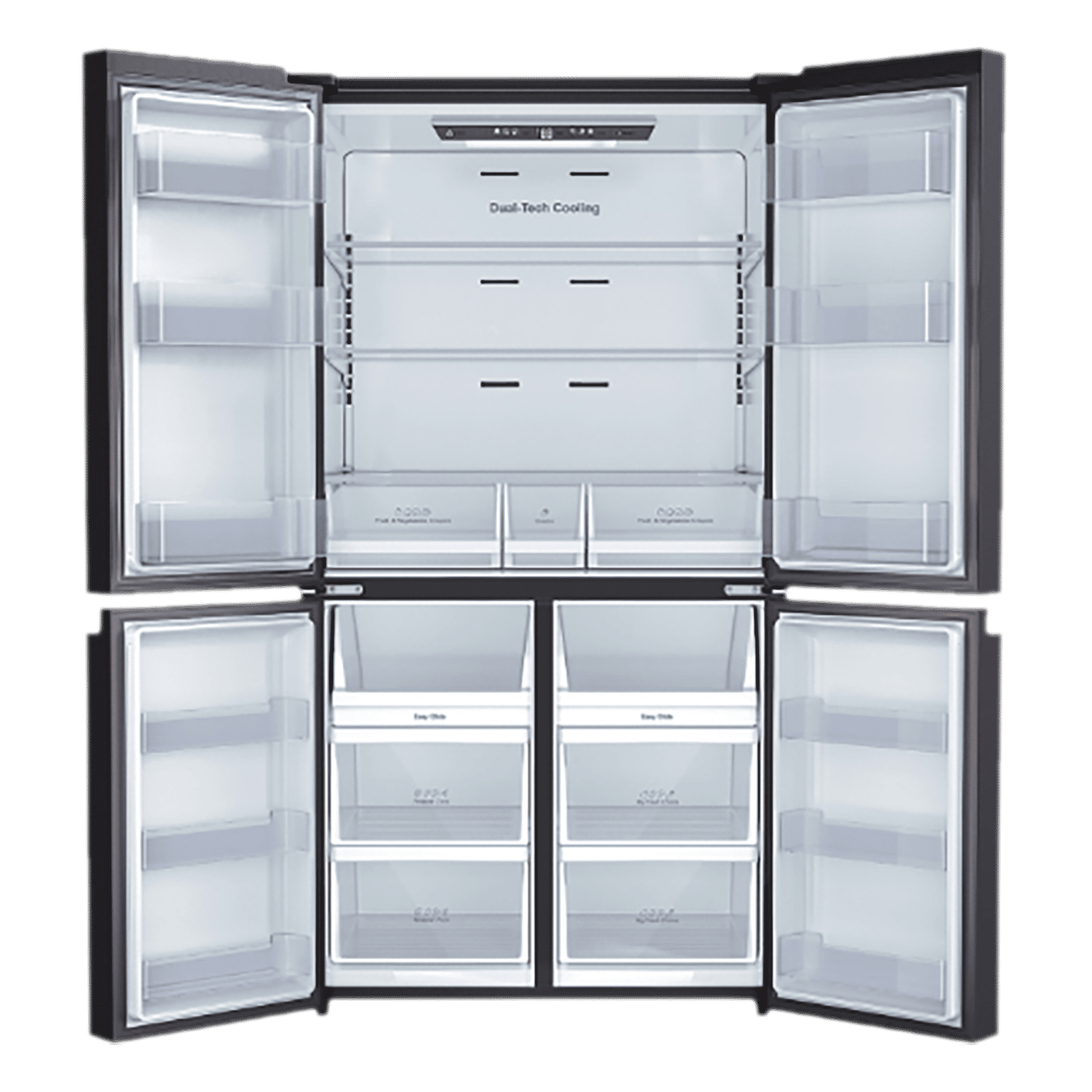 Godrej Eon Velvet 670 Litres Frost Free French Door Convertible Refrigerator with Dual Tech Cooling (RM EONVELVET 685 RIT GR BK, Graphite Black)_5