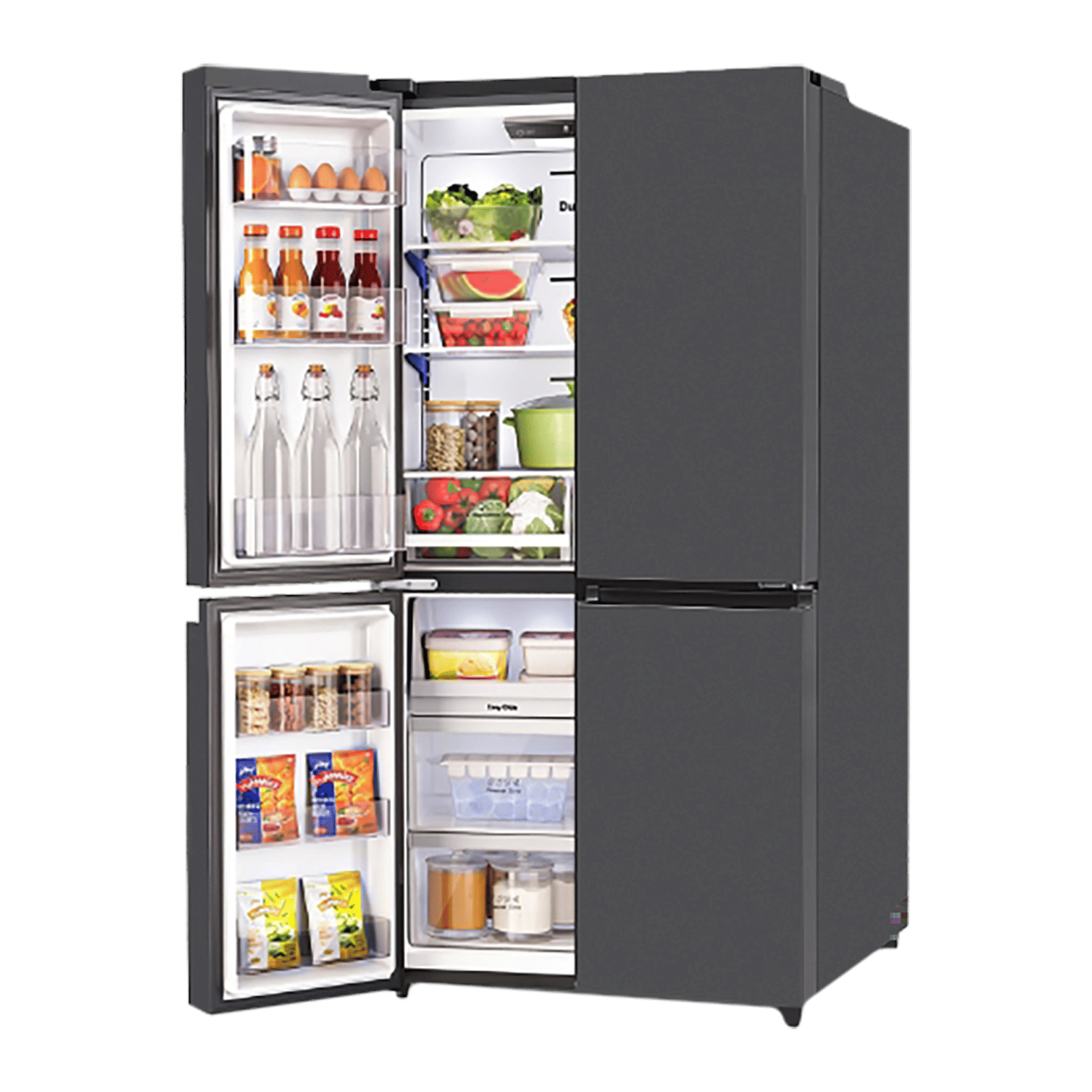 Godrej Eon Velvet 670 Litres Frost Free French Door Convertible Refrigerator with Dual Tech Cooling (RM EONVELVET 685 RIT GR BK, Graphite Black)_8