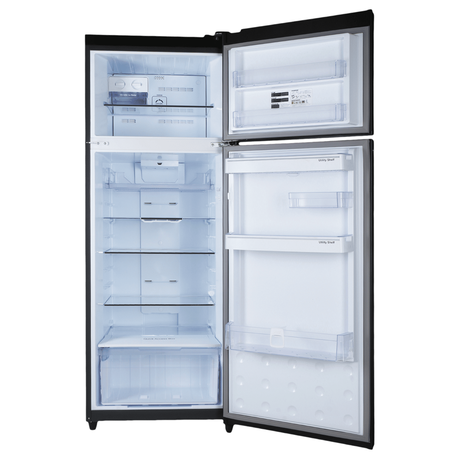 Godrej Eon Vibe 330 Litres 2 Star Frost Free Double Door Convertible Refrigerator with Nano Shield Technology (RT EONVIBE 366B HCIT, Matt Black) Godrej Eon Vibe 330 Litres 2 Star Frost Free Double Door Convertible Refrigerator with Nano Shield Technology (RT EONVIBE 366B HCIT, Matt Black)_6
