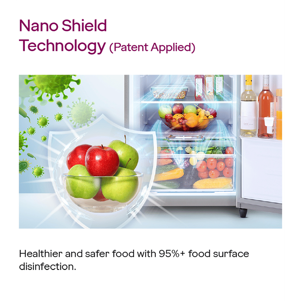 Godrej Eon Alpha 233 Litres 2 Star Frost Free Double Door Refrigerator with Cool Balance Technology (RT EONALPHA 270B RI, Steel Glow) Godrej Eon Alpha 233 Litres 2 Star Frost Free Double Door Refrigerator with Cool Balance Technology (RT EONALPHA 270B RI, Steel Glow)_15
