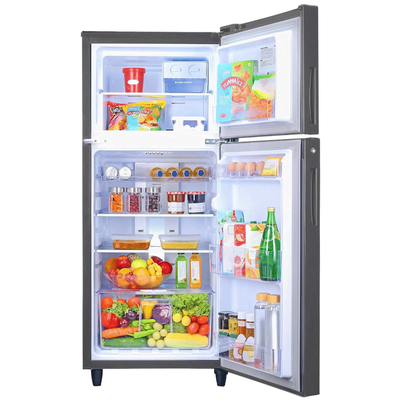 Godrej Eon Alpha 233 Litres 2 Star Frost Free Double Door Refrigerator with Cool Balance Technology (RT EONALPHA 270B RI, Steel Glow) Godrej Eon Alpha 233 Litres 2 Star Frost Free Double Door Refrigerator with Cool Balance Technology (RT EONALPHA 270B RI, Steel Glow)_5