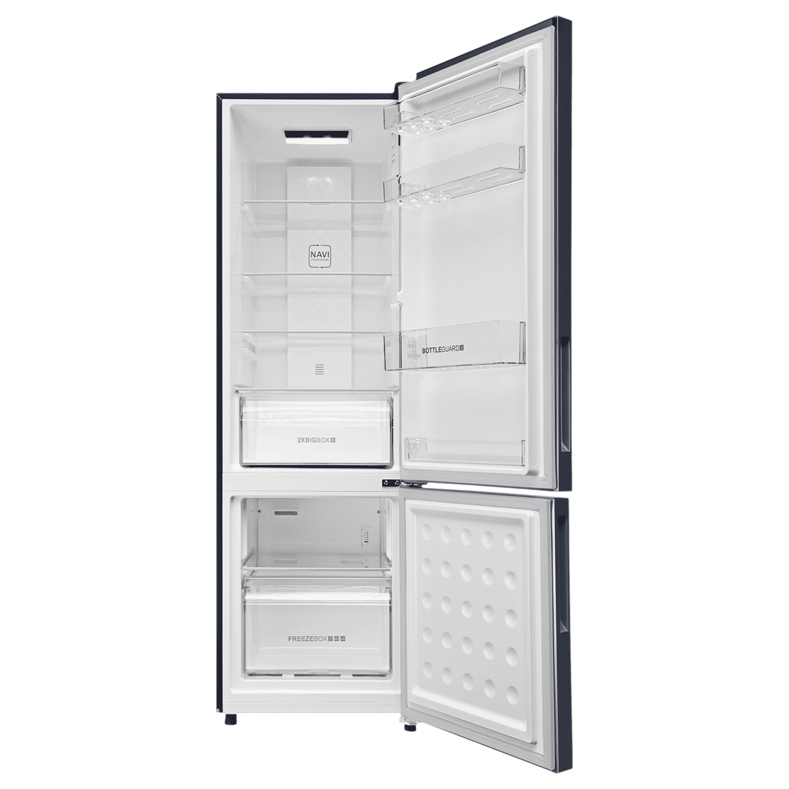 Haier 265 Litres 2 Star Frost Free Double Door Bottom Mount Convertible Refrigerator with Turbo Icing (HRB-3152BGK-P, Graphite Black) Haier 265 Litres 2 Star Frost Free Double Door Bottom Mount Convertible Refrigerator with Turbo Icing (HRB-3152BGK-P, Graphite Black)_5