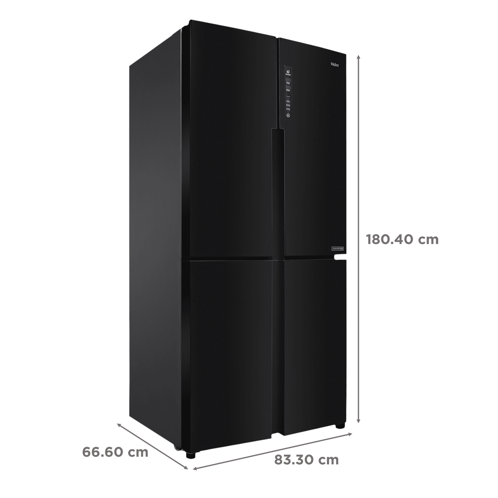 Haier 531 Litres Frost Free French Door Refrigerator with Deo Fresh Technology (HRB-550KS, Black Steel)_3
