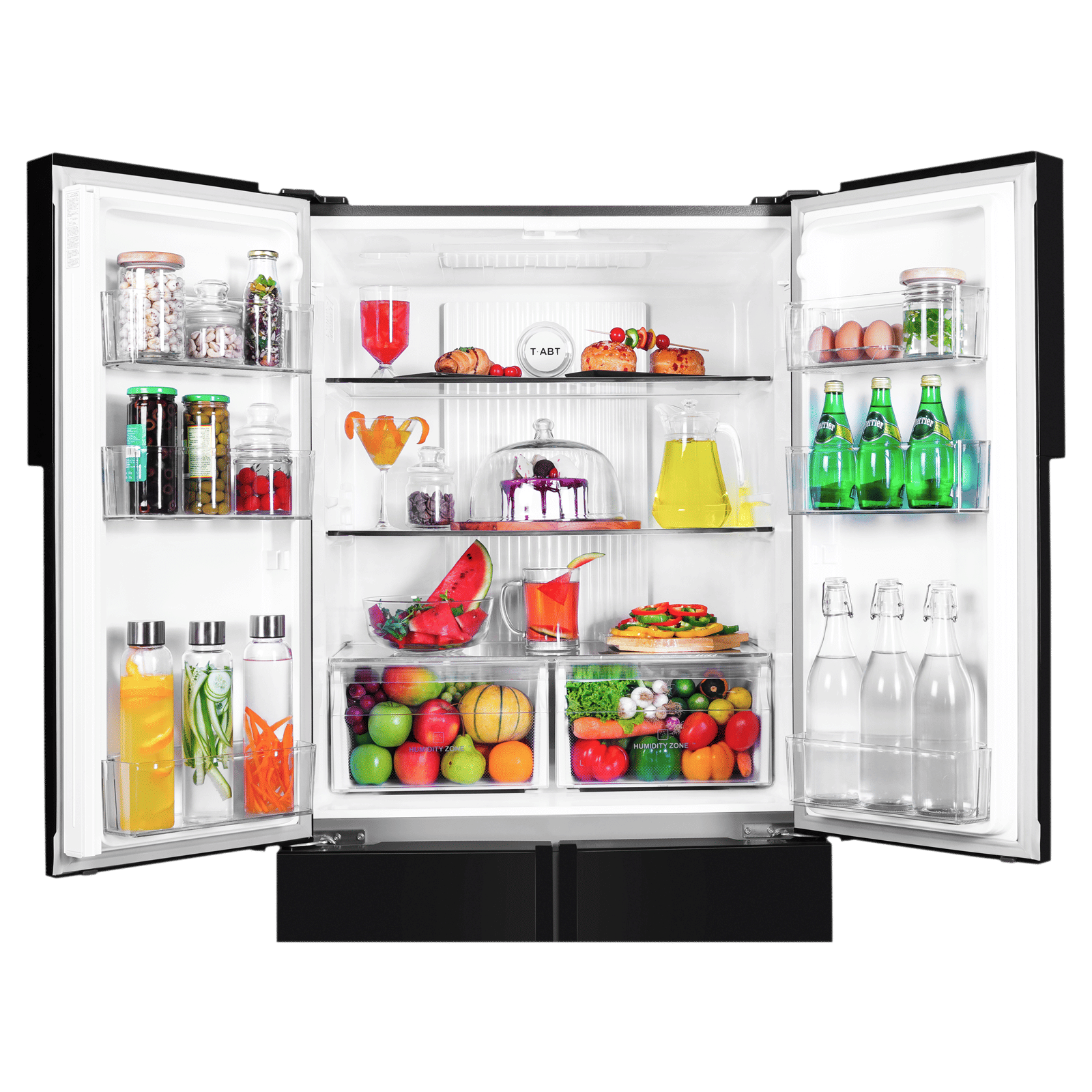 Haier 531 Litres Frost Free French Door Refrigerator with Deo Fresh Technology (HRB-550KS, Black Steel)_7