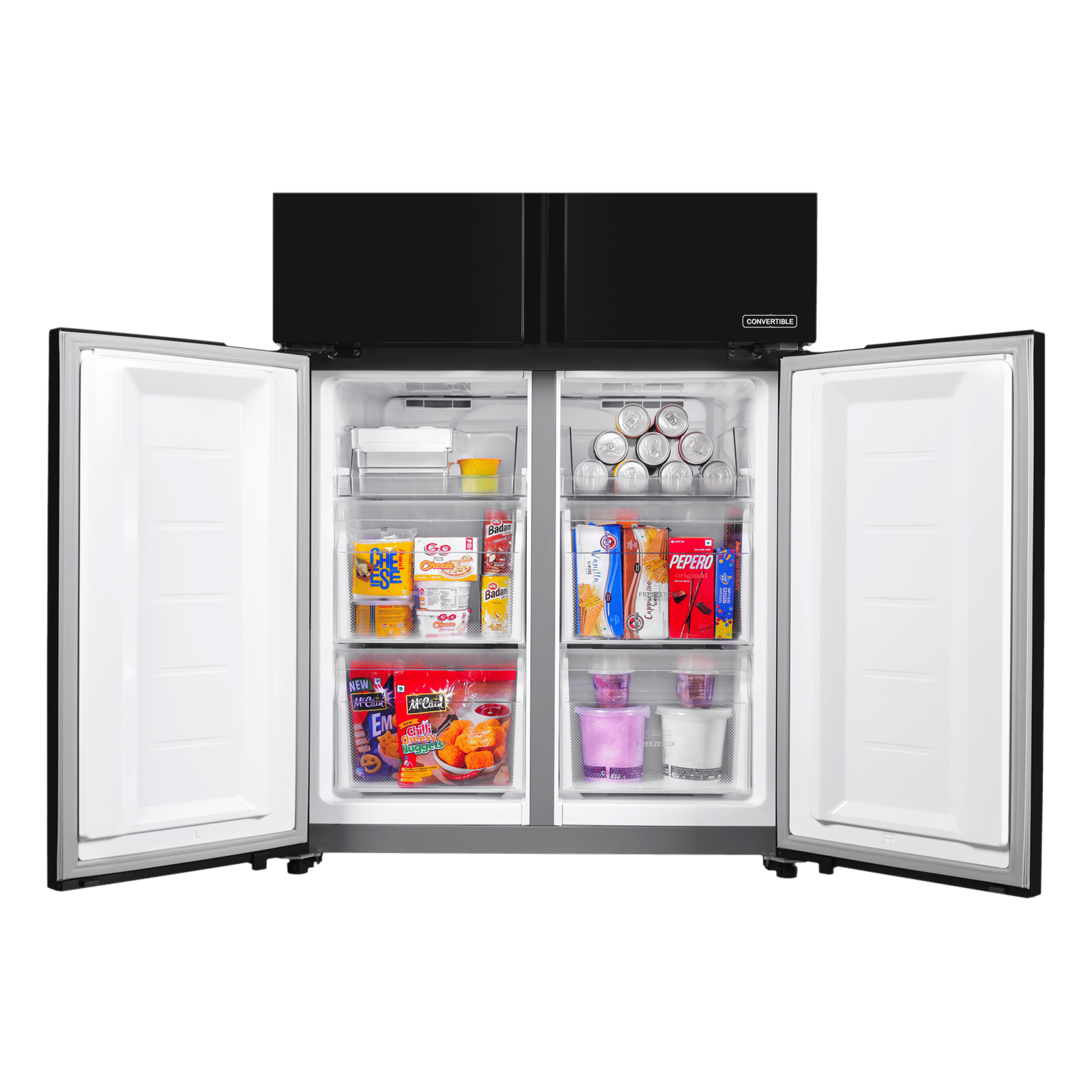 Haier 531 Litres Frost Free French Door Refrigerator with Deo Fresh Technology (HRB-550KS, Black Steel)_8