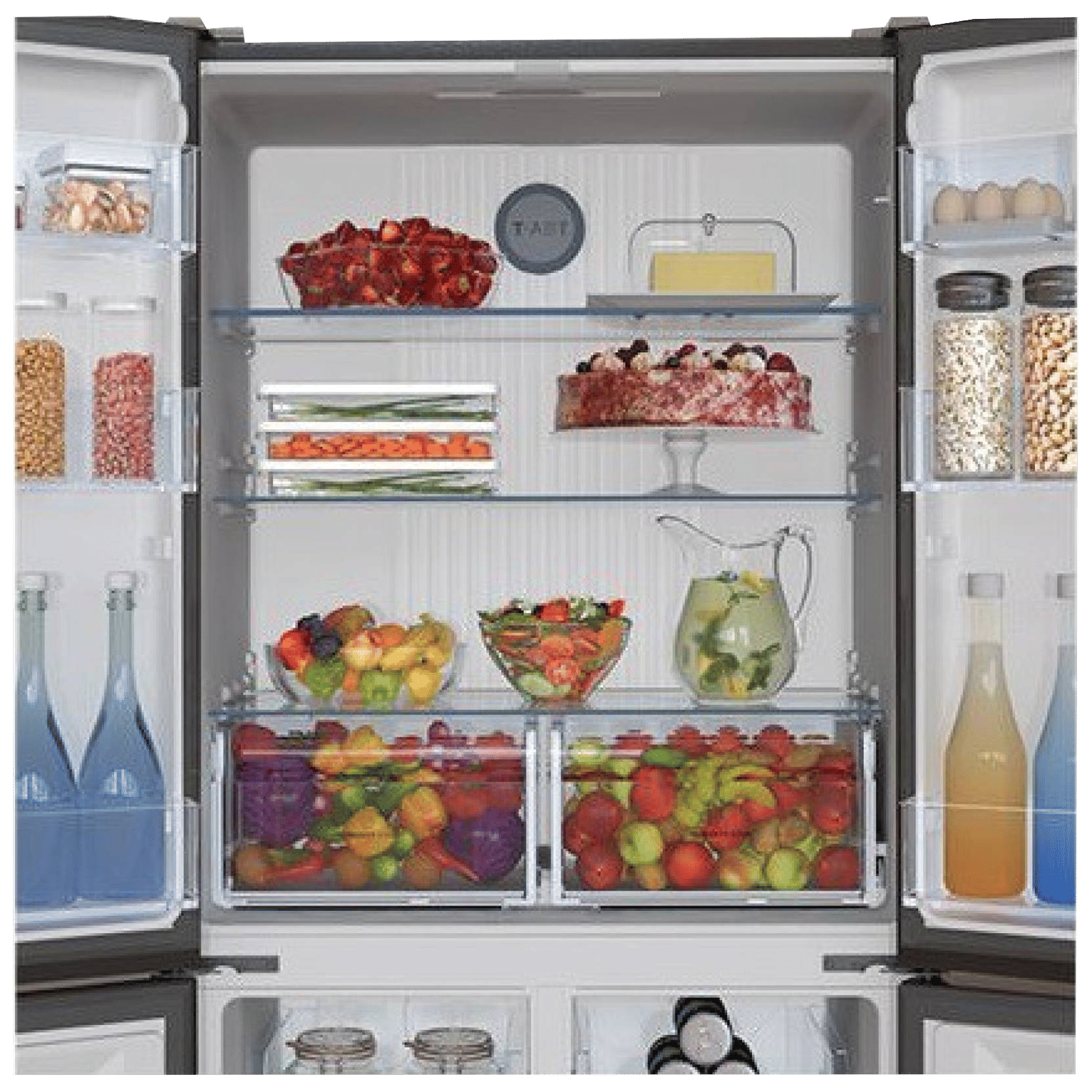 Haier 531 Litres Frost Free French Door Refrigerator with Deo Fresh Technology (HRB-550KS, Black Steel)_9