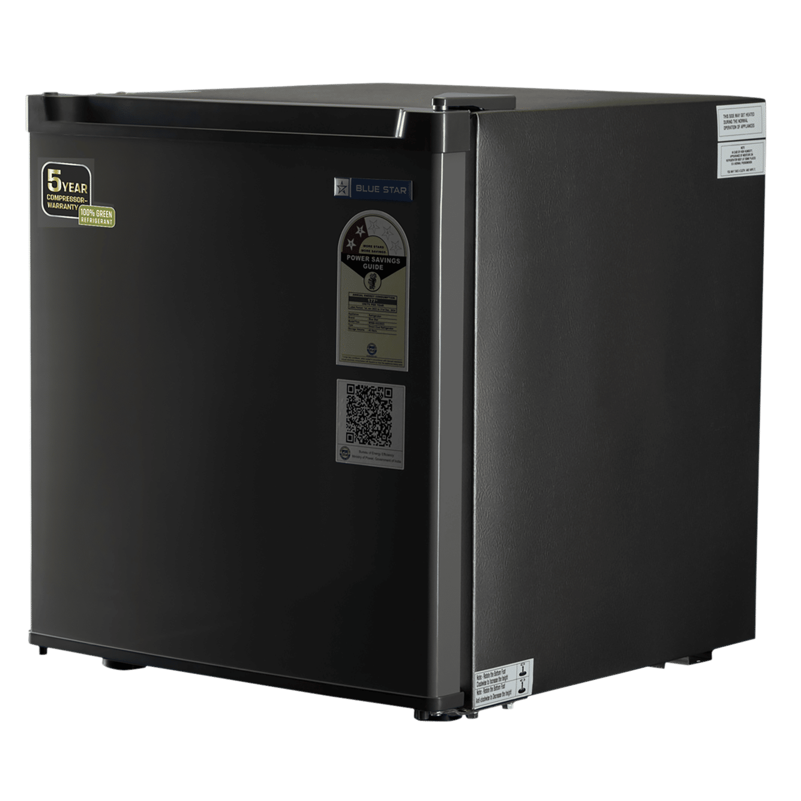 Blue Star Mini Bar 47 Litres 2 Star Direct Cool Single Door Refrigerator with Temperature Control Dial (MR60-GG, Grey) Blue Star Mini Bar 47 Litres 2 Star Direct Cool Single Door Refrigerator with Temperature Control Dial (MR60-GG, Grey)_7