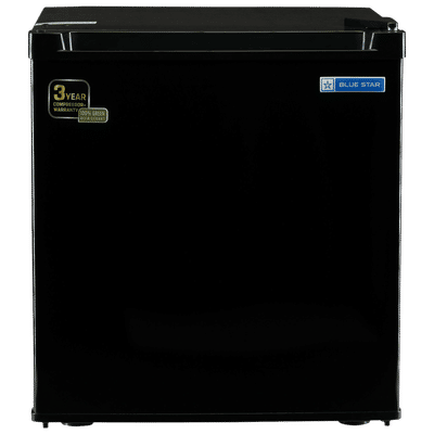 Blue Star Mini Bar 47 Litres 2 Star Direct Cool Single Door Refrigerator with Temperature Control Dial (MR70-GB, Black)