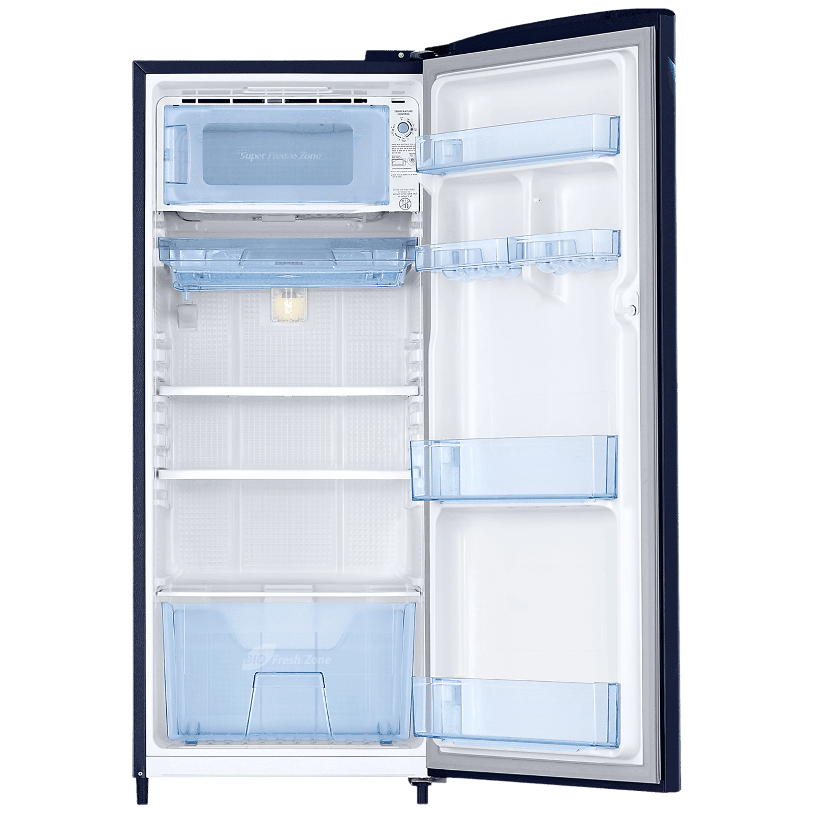 SAMSUNG Stylish Grande 183 Litres 5 Star Direct Cool Single Door Refrigerator with Anti Bacterial Gasket (RR20D2725UZ/NL, Midnight Blossom Blue) SAMSUNG Stylish Grande 183 Litres 5 Star Direct Cool Single Door Refrigerator with Anti Bacterial Gasket (RR20D2725UZ/NL, Midnight Blossom Blue)_6