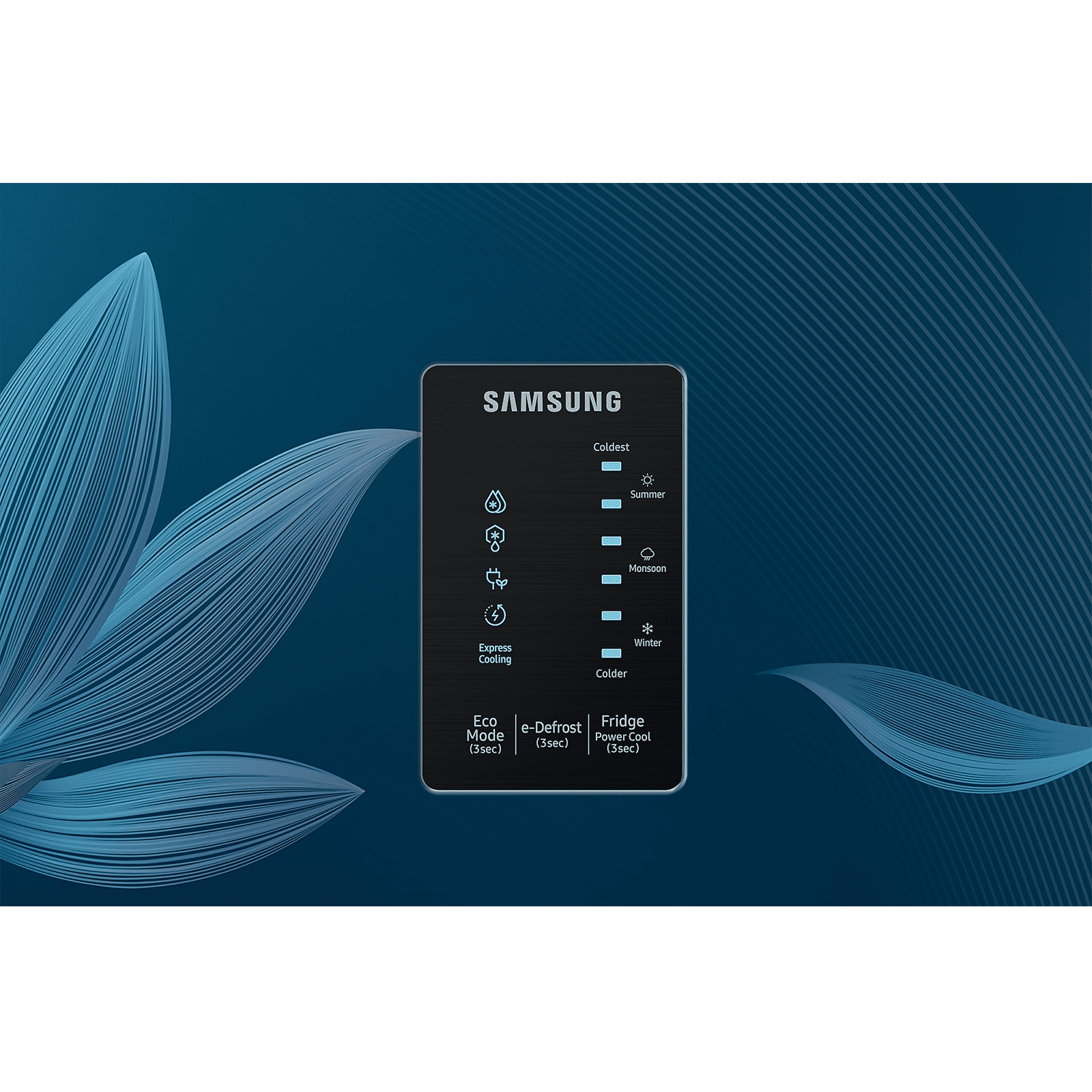 SAMSUNG Digi-Touch Cool 189 Litres 5 Star Direct Cool Single Door Refrigerator with Anti Bacterial Gasket (RR21C2F259U/HL, Paradise Bloom Blue) SAMSUNG Digi-Touch Cool 189 Litres 5 Star Direct Cool Single Door Refrigerator with Anti Bacterial Gasket (RR21C2F259U/HL, Paradise Bloom Blue)_10