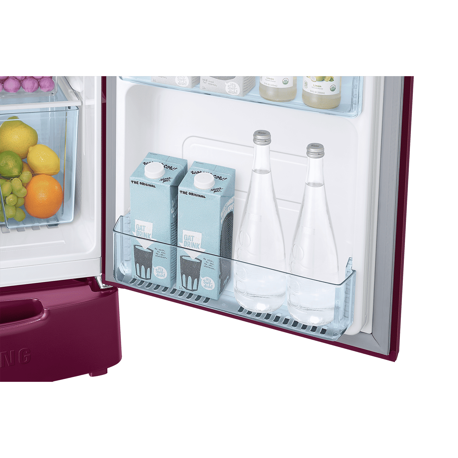 SAMSUNG Stylish Grande 183 Litres 5 Star Direct Cool Single Door Refrigerator with Anti Bacterial Gasket (RR20D2825HN/NL, Himalaya Poppy Red) SAMSUNG Stylish Grande 183 Litres 5 Star Direct Cool Single Door Refrigerator with Anti Bacterial Gasket (RR20D2825HN/NL, Himalaya Poppy Red)_11