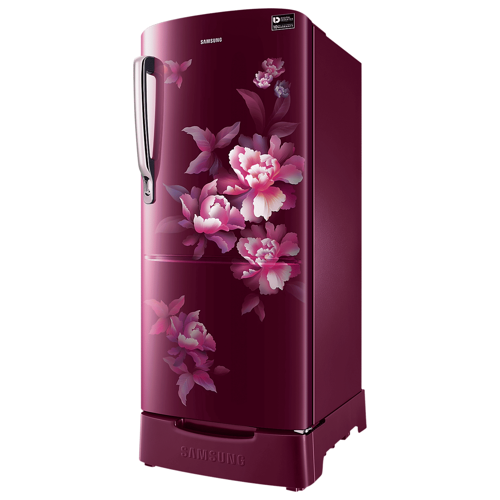 SAMSUNG Stylish Grande 183 Litres 5 Star Direct Cool Single Door Refrigerator with Anti Bacterial Gasket (RR20D2825HN/NL, Himalaya Poppy Red) SAMSUNG Stylish Grande 183 Litres 5 Star Direct Cool Single Door Refrigerator with Anti Bacterial Gasket (RR20D2825HN/NL, Himalaya Poppy Red)_4