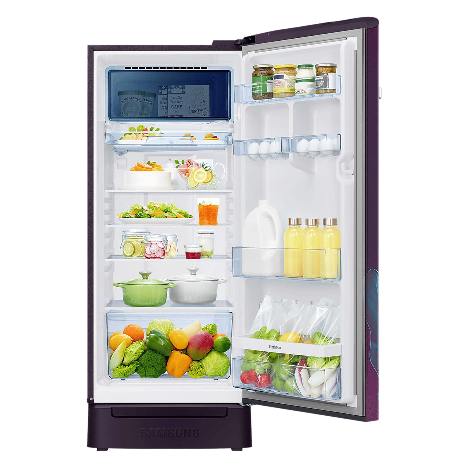 SAMSUNG Digi-Touch Cool 215 Litres 4 Star Direct Cool Single Door Refrigerator with Anti Bacterial Gasket (RR23D2F349R/HL, Paradise Bloom Purple) SAMSUNG Digi-Touch Cool 215 Litres 4 Star Direct Cool Single Door Refrigerator with Anti Bacterial Gasket (RR23D2F349R/HL, Paradise Bloom Purple)_4