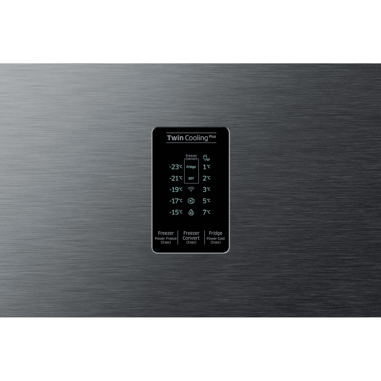 SAMSUNG 322 Litres 3 Star Frost Free Double Door Convertible Refrigerator with Twin Cooling Plus Technology (RT37C4523B1/HL, Black Matt)_10