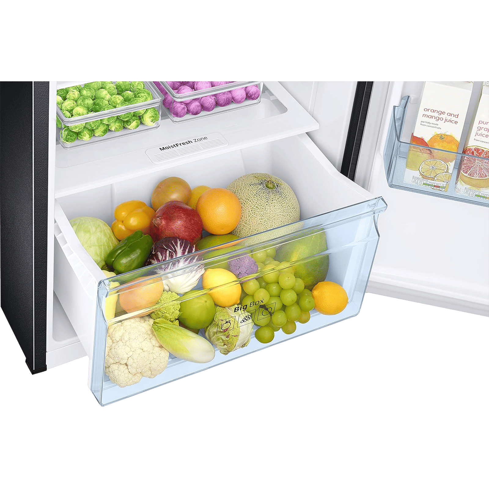 SAMSUNG 322 Litres 3 Star Frost Free Double Door Convertible Refrigerator with Twin Cooling Plus Technology (RT37C4523B1/HL, Black Matt)_12