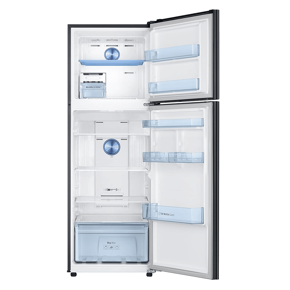 SAMSUNG 322 Litres 3 Star Frost Free Double Door Convertible Refrigerator with Twin Cooling Plus Technology (RT37C4523B1/HL, Black Matt)_13