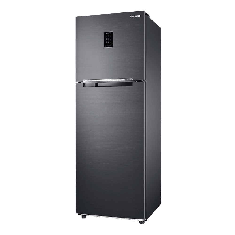 SAMSUNG 322 Litres 3 Star Frost Free Double Door Convertible Refrigerator with Twin Cooling Plus Technology (RT37C4523B1/HL, Black Matt)_4