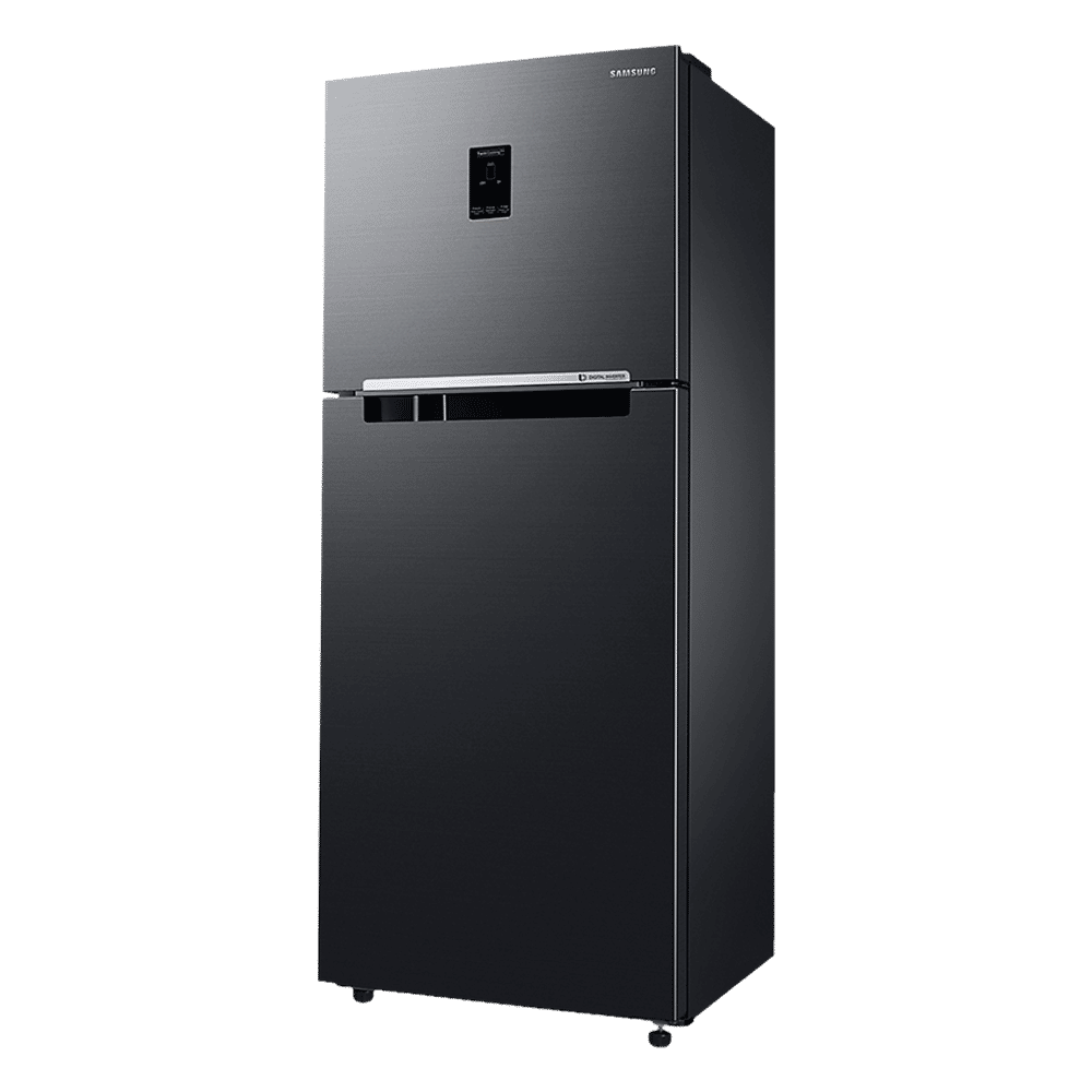 SAMSUNG 363 Litres 3 Star Frost Free Double Door Convertible Refrigerator with Anti Bacterial Gasket (RT39C553EBX/HL, Luxe Black)_4