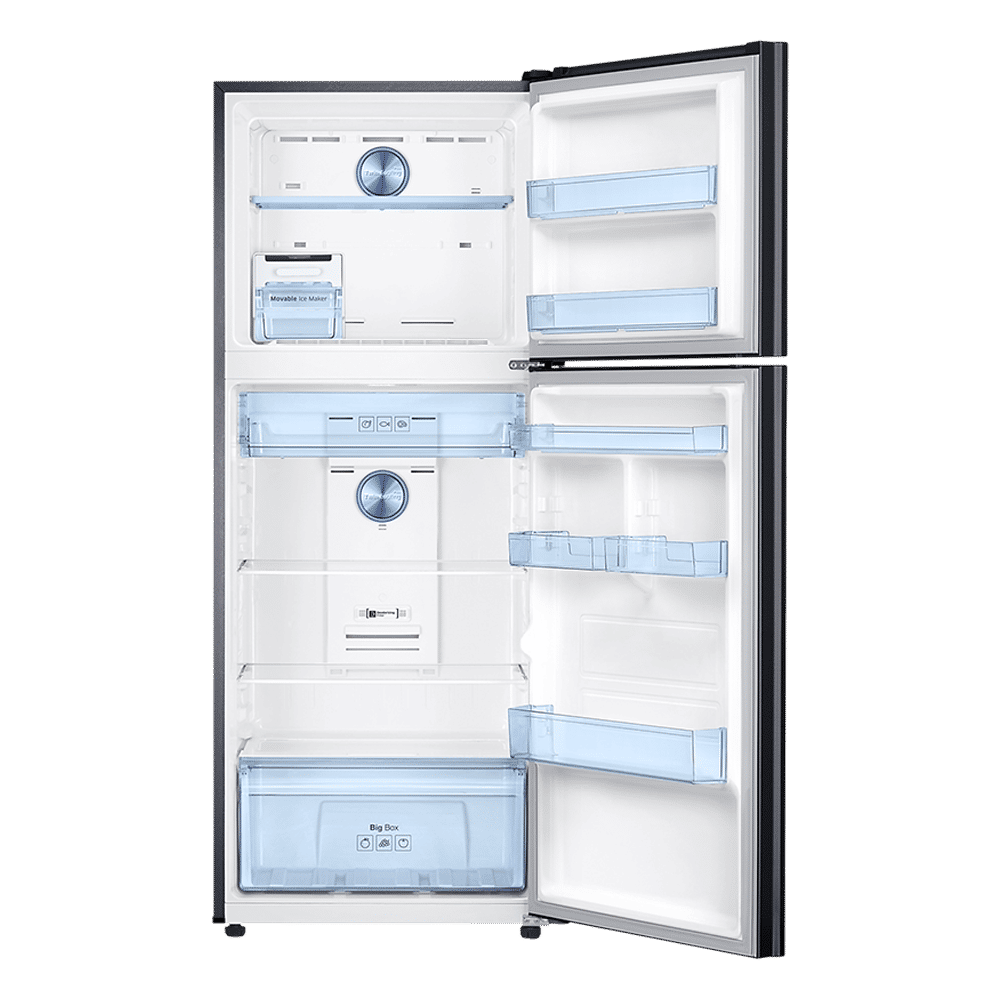 SAMSUNG 363 Litres 3 Star Frost Free Double Door Convertible Refrigerator with Anti Bacterial Gasket (RT39C553EBX/HL, Luxe Black)_6