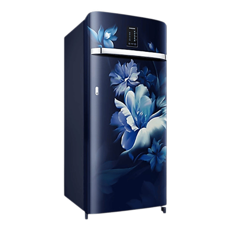 SAMSUNG Digi-Touch Cool 215 Litres 3 Star Direct Cool Single Door Refrigerator with Anti Bacterial Gasket (RR23D2E23UZ/HL, Midnight Blossom Blue)_4