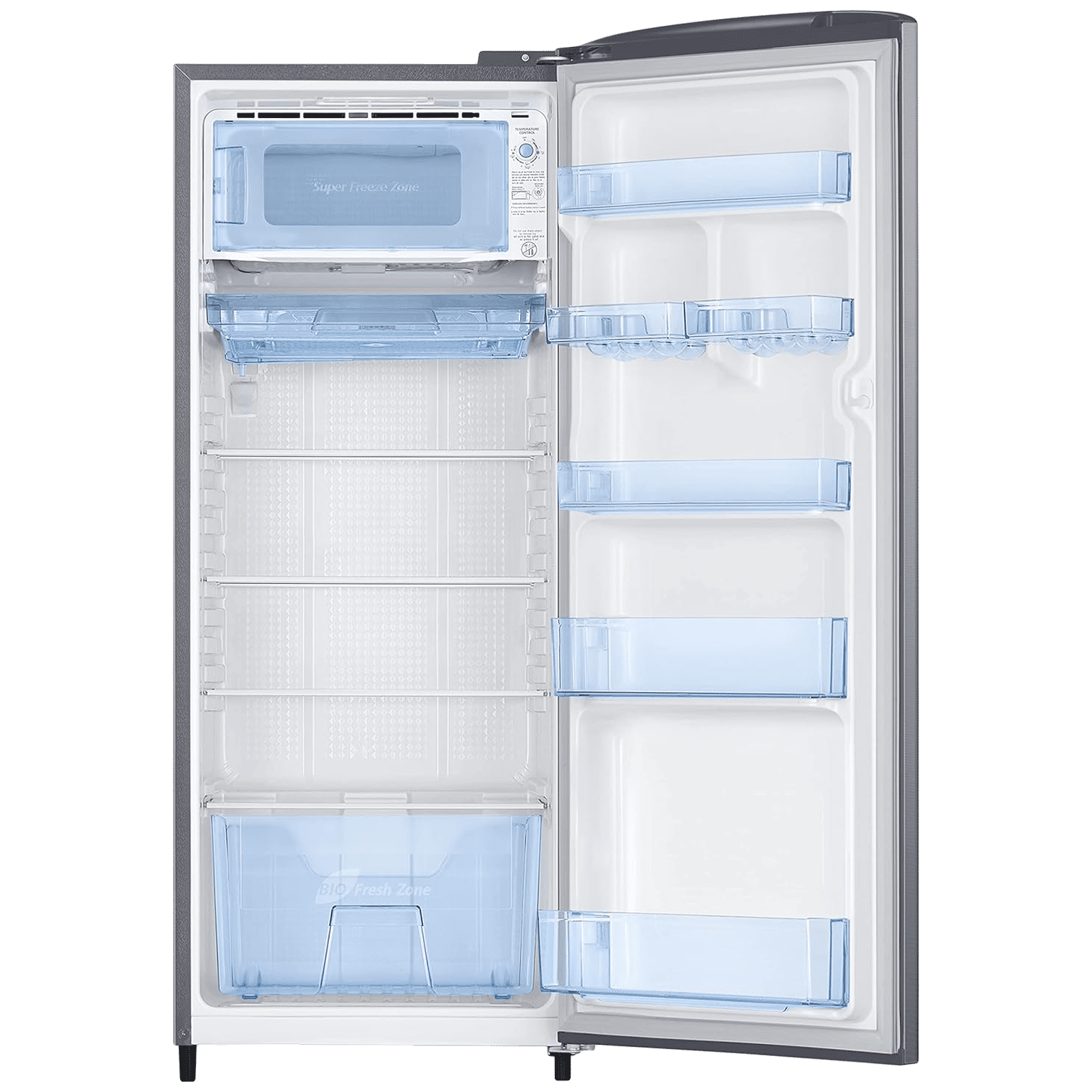 SAMSUNG Stylish Grande 223 Litres 3 Star Direct Cool Single Door Refrigerator with Anti Bacterial Gasket (RR24C2723S8/NL, Elegant Inox) SAMSUNG Stylish Grande 223 Litres 3 Star Direct Cool Single Door Refrigerator with Anti Bacterial Gasket (RR24C2723S8/NL, Elegant Inox)_6