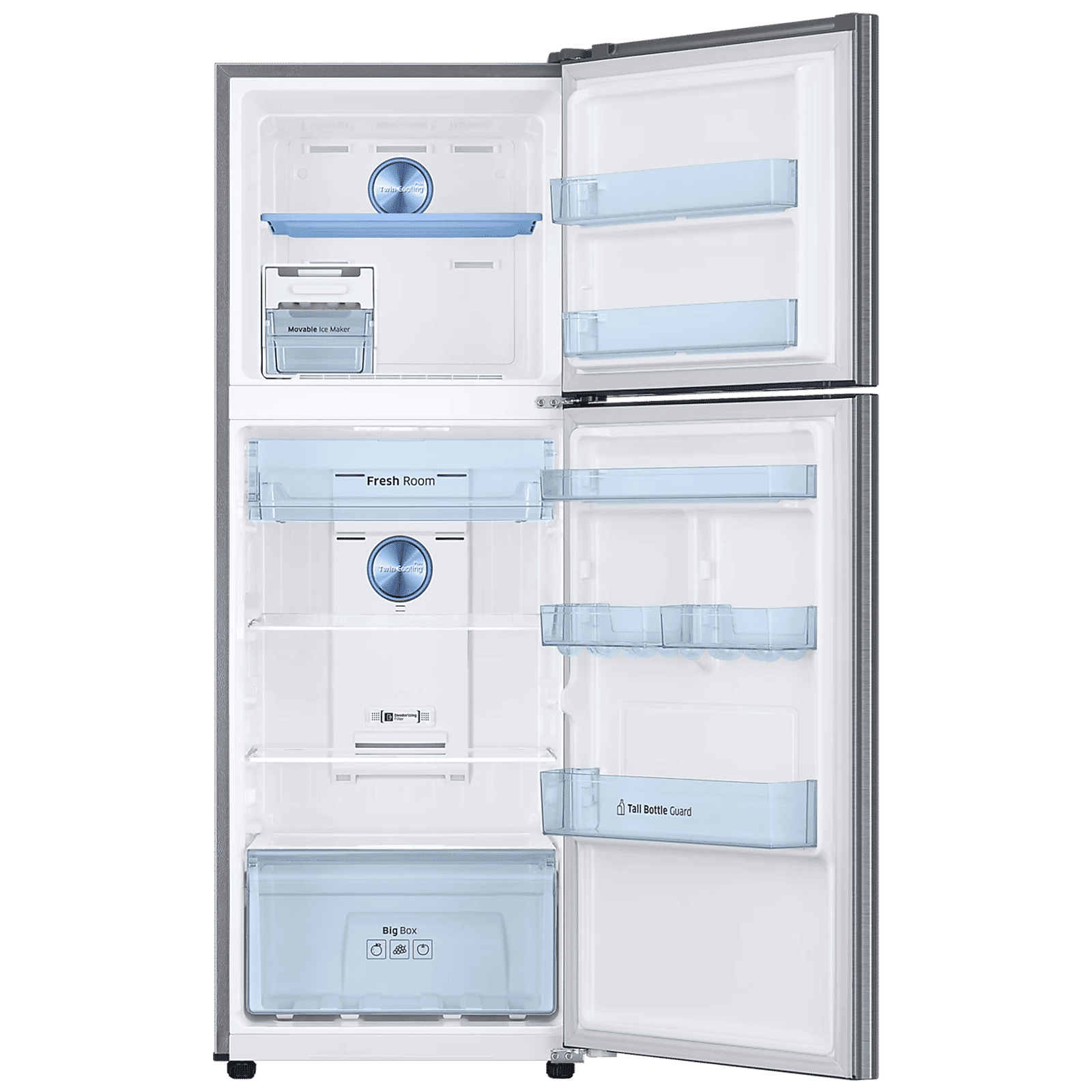 SAMSUNG 301 Litres 2 Star Frost Free Double Door Convertible Refrigerator with Twin Cooling Plus Technology (RT34C4542S8/HL, Elegant Inox) SAMSUNG 301 Litres 2 Star Frost Free Double Door Convertible Refrigerator with Twin Cooling Plus Technology (RT34C4542S8/HL, Elegant Inox)_6