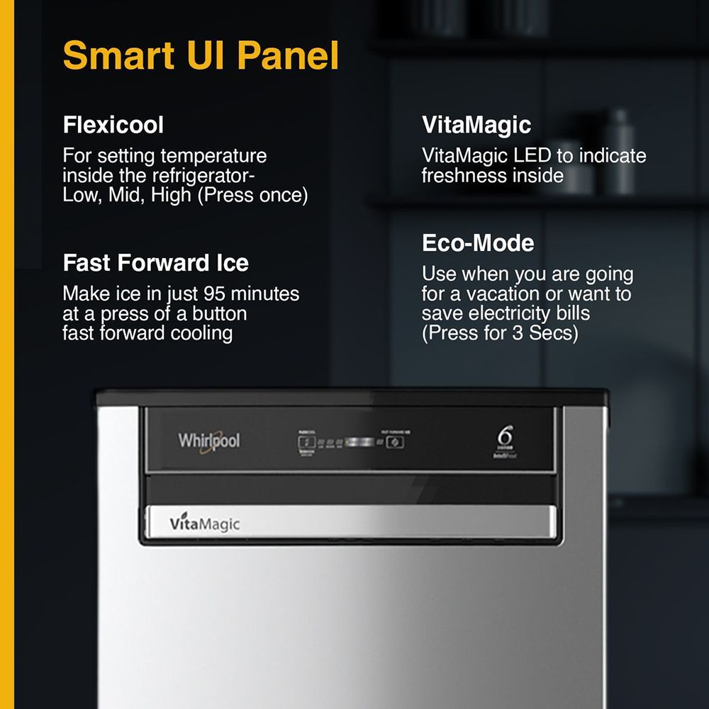 Whirlpool Vitamagic Pro 192 Litres 3 Star Direct Cool Single Door Refrigerator with Zeolite Technology (73131, Grey) Whirlpool Vitamagic Pro 192 Litres 3 Star Direct Cool Single Door Refrigerator with Zeolite Technology (73131, Grey)_12
