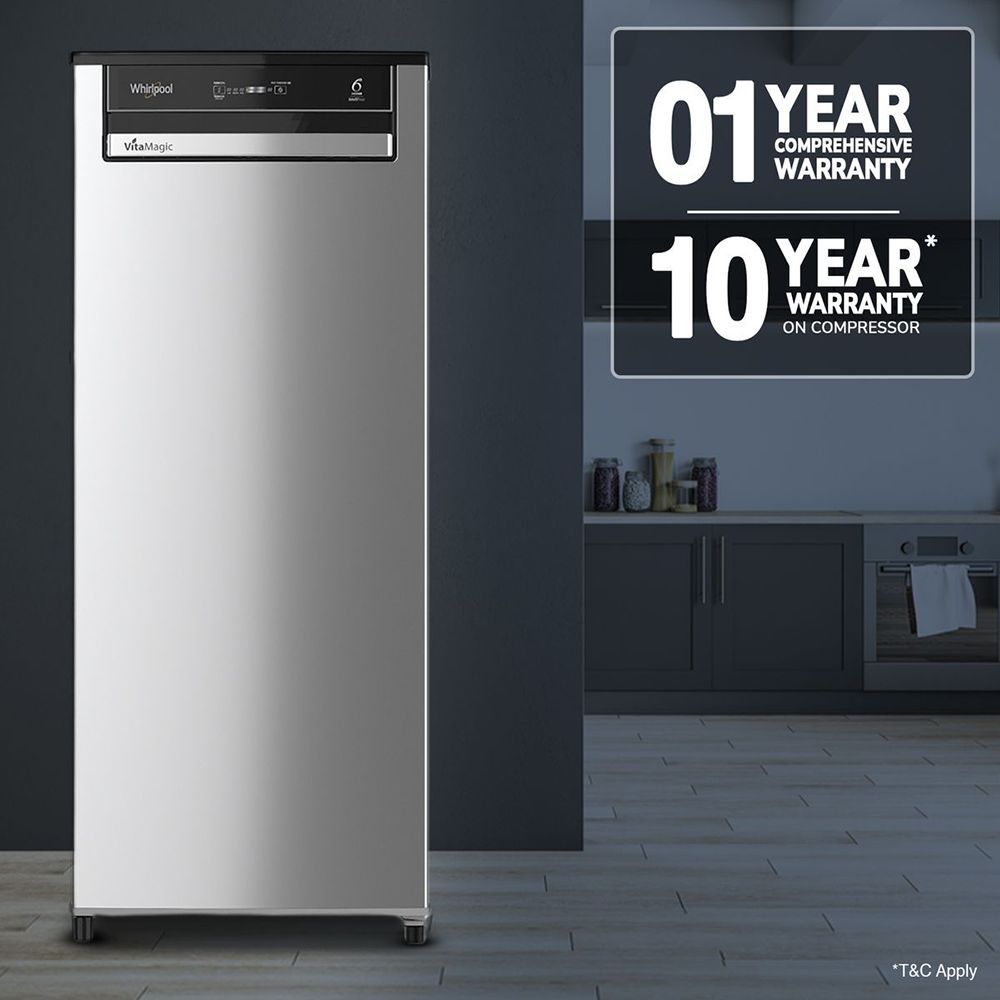Whirlpool Vitamagic Pro 192 Litres 3 Star Direct Cool Single Door Refrigerator with Zeolite Technology (73131, Grey) Whirlpool Vitamagic Pro 192 Litres 3 Star Direct Cool Single Door Refrigerator with Zeolite Technology (73131, Grey)_14