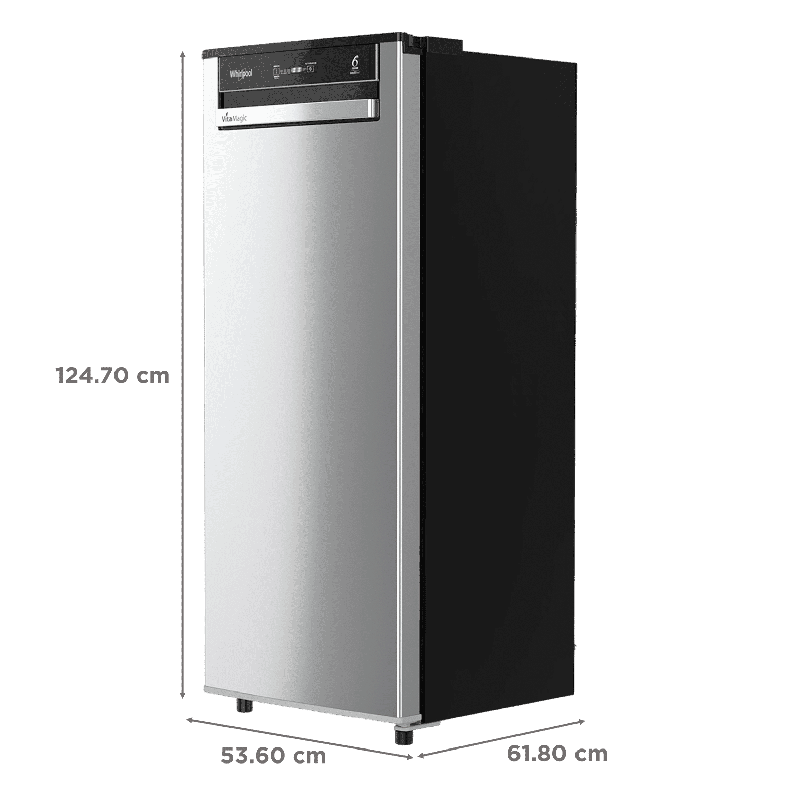 Whirlpool Vitamagic Pro 192 Litres 3 Star Direct Cool Single Door Refrigerator with Zeolite Technology (73131, Grey) Whirlpool Vitamagic Pro 192 Litres 3 Star Direct Cool Single Door Refrigerator with Zeolite Technology (73131, Grey)_3