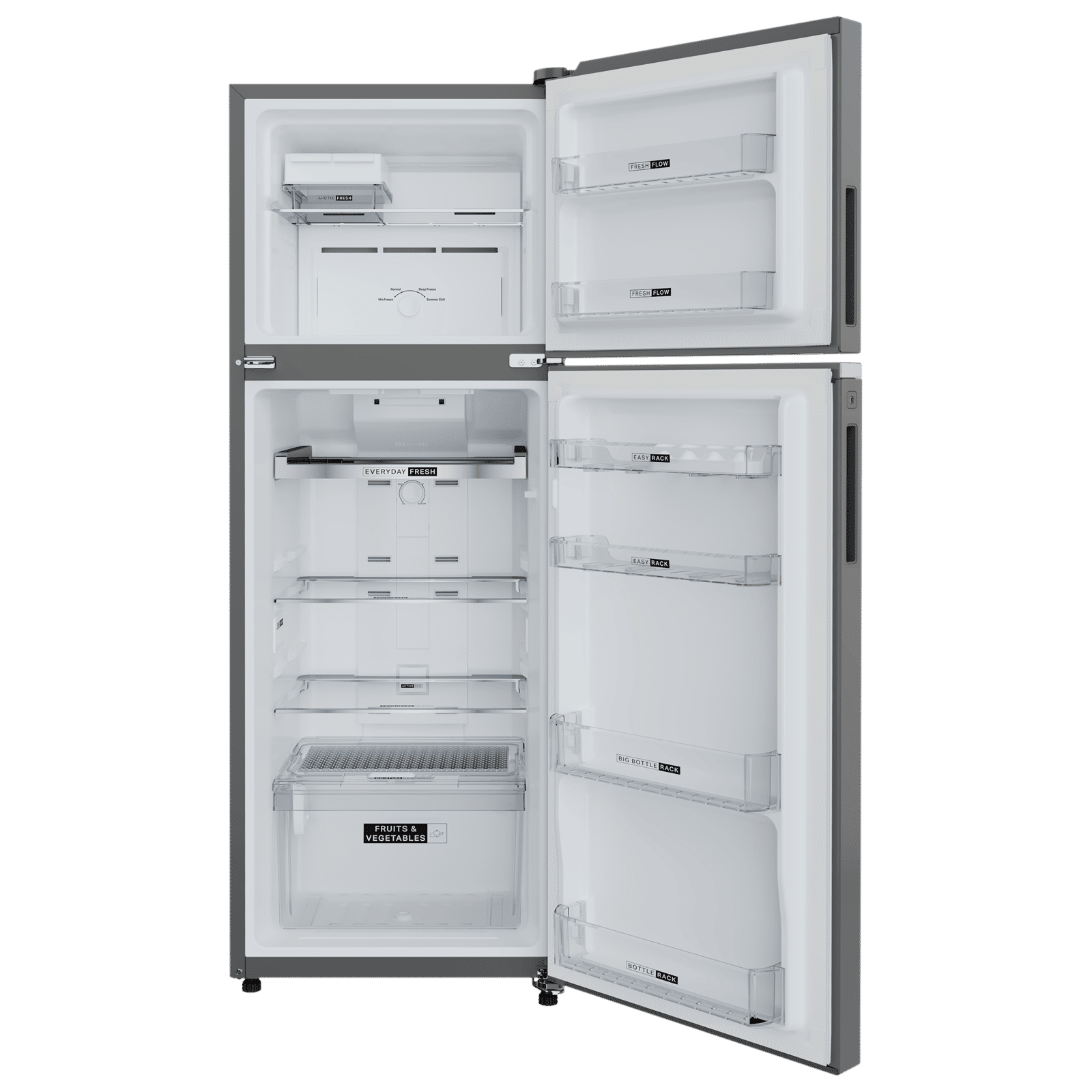 Whirlpool Neofresh 235 Litres 2 Star Frost Free Double Door Refrigerator with Microblock Technology (22099, Grey) Whirlpool Neofresh 235 Litres 2 Star Frost Free Double Door Refrigerator with Microblock Technology (22099, Grey)_4
