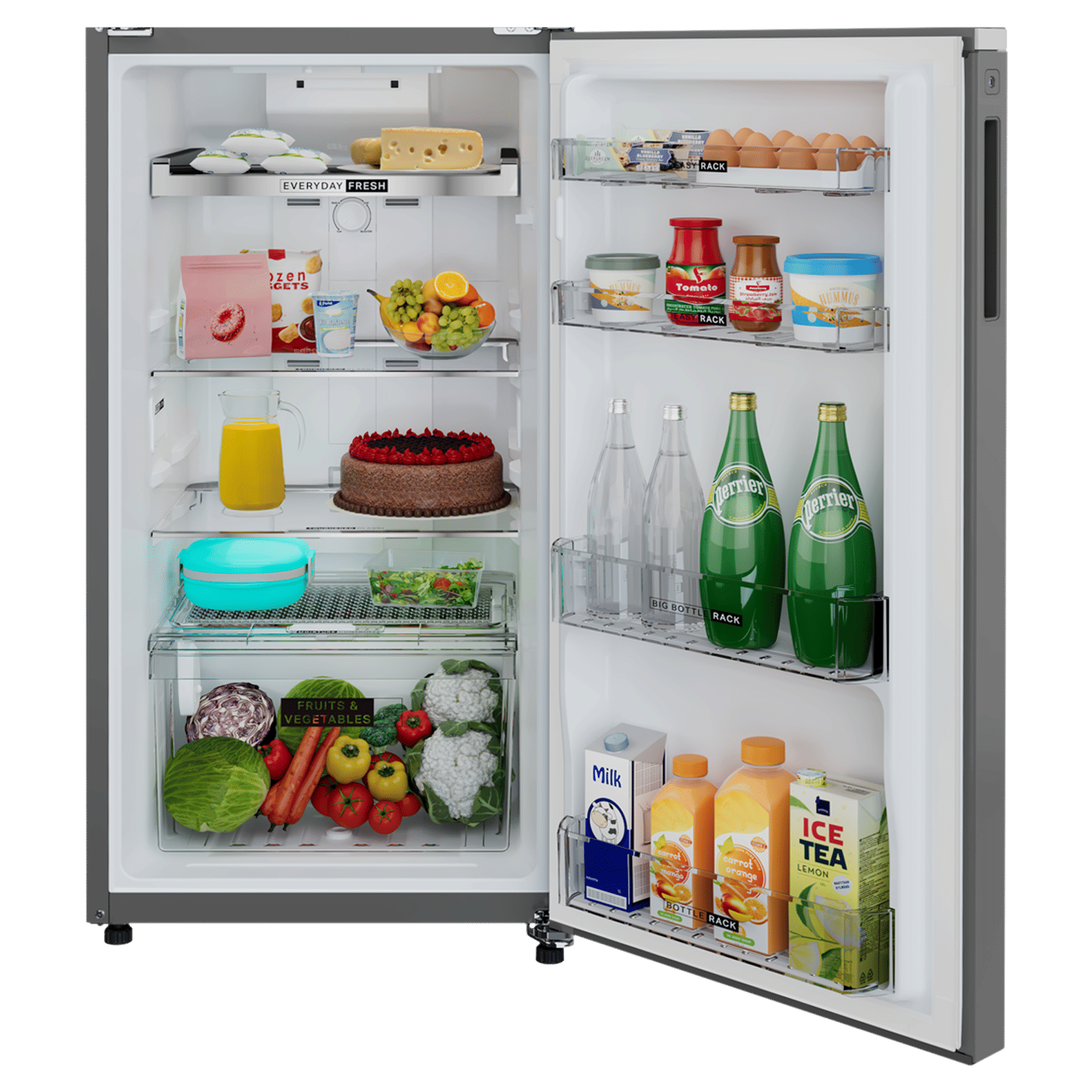 Whirlpool Neofresh 235 Litres 2 Star Frost Free Double Door Refrigerator with Microblock Technology (22099, Grey) Whirlpool Neofresh 235 Litres 2 Star Frost Free Double Door Refrigerator with Microblock Technology (22099, Grey)_5