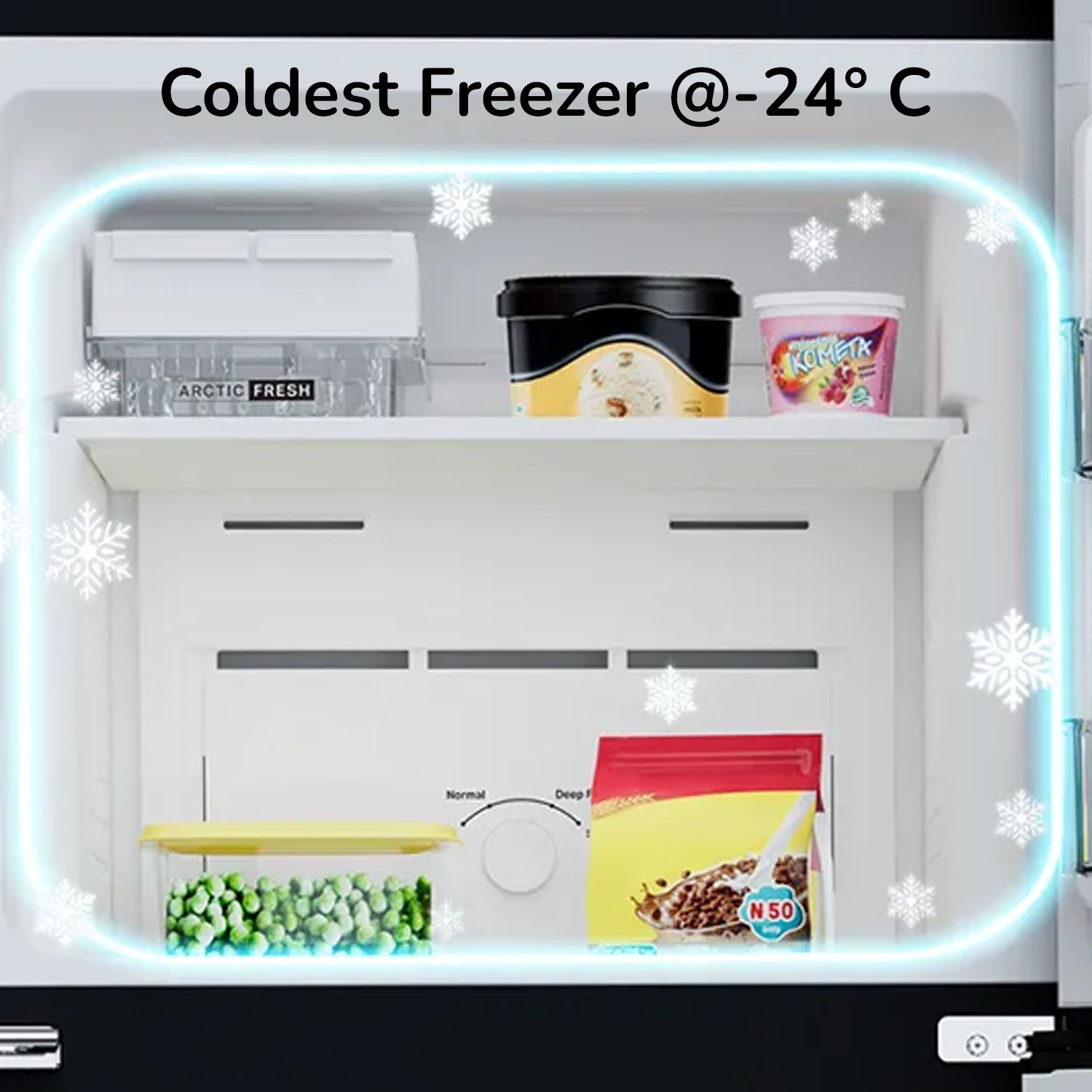Whirlpool Neofresh 235 Litres 2 Star Frost Free Double Door Refrigerator with Intellisense Inverter Technology (22052, Crystal Black) Whirlpool Neofresh 235 Litres 2 Star Frost Free Double Door Refrigerator with Intellisense Inverter Technology (22052, Crystal Black)_20