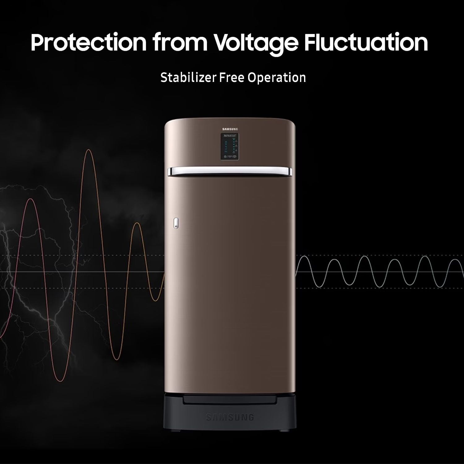 SAMSUNG Horizontal Curve 215 Litres 5 Star Direct Cool Single Door Refrigerator with Base Stand Drawer (RR23D2H259R/HL, Paradise Bloom Purple) SAMSUNG Horizontal Curve 215 Litres 5 Star Direct Cool Single Door Refrigerator with Base Stand Drawer (RR23D2H259R/HL, Paradise Bloom Purple)_15