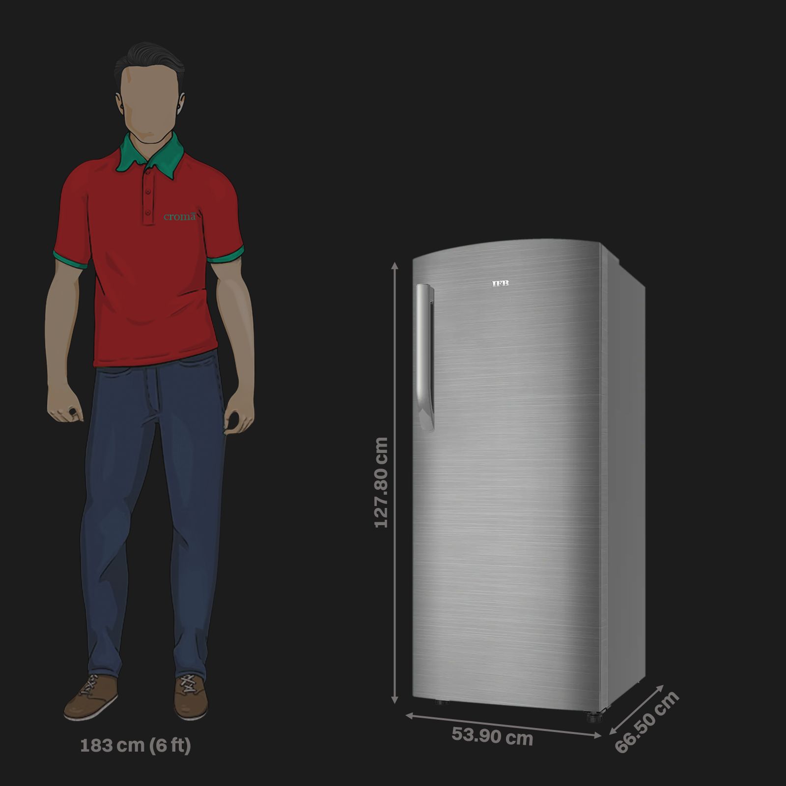 IFB Metal - Cool 197 Litres 3 Star Direct Cool Single Door Refrigerator with Anti Bacterial Gasket (IFBDC-2233FBS, Grey Steel) IFB Metal - Cool 197 Litres 3 Star Direct Cool Single Door Refrigerator with Anti Bacterial Gasket (IFBDC-2233FBS, Grey Steel)_3